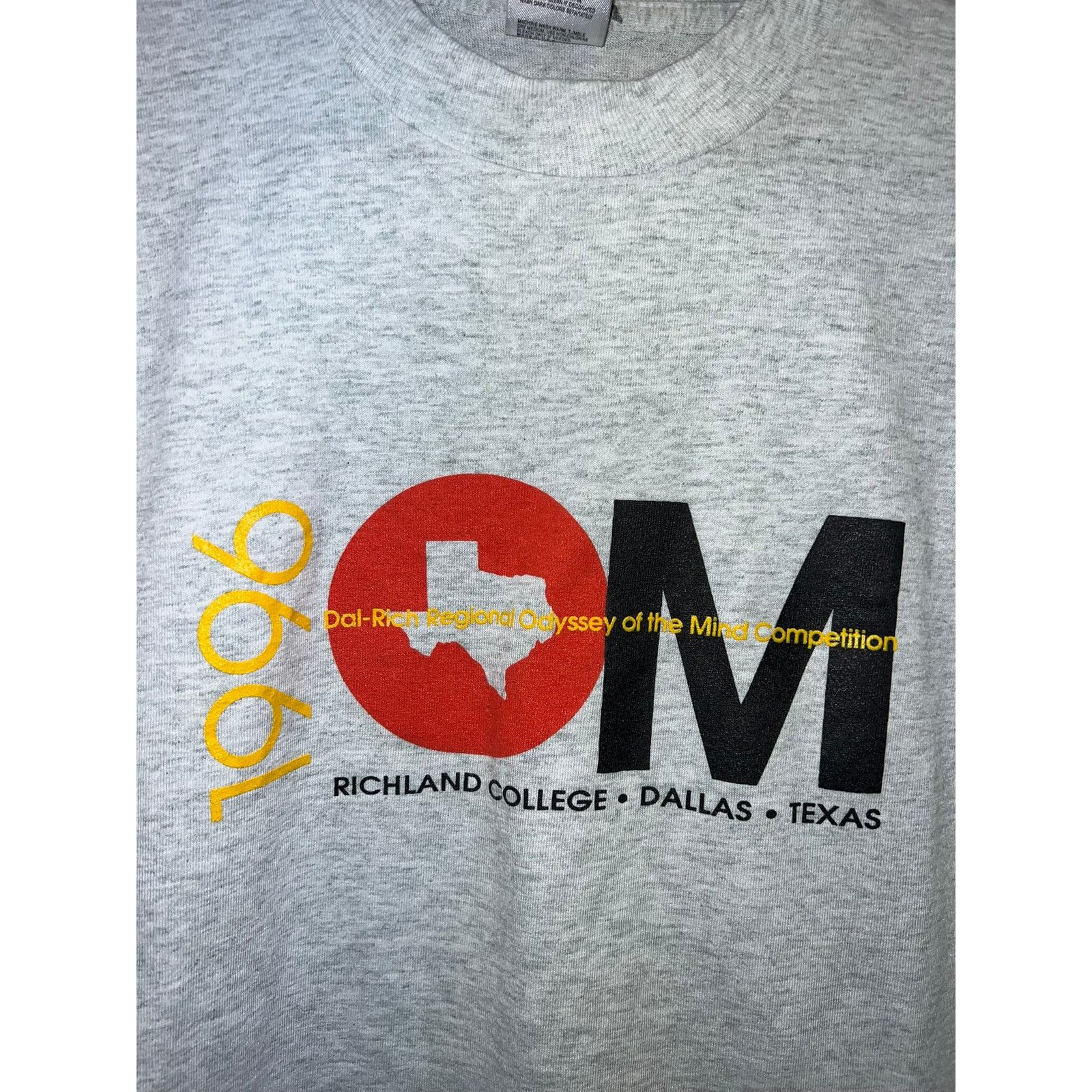 Fruit Of The Loom Vintage Richland College Shirt Odyssey Mind Graphic Tee 90s Size US M / EU 48-50 / 2 - 2 Thumbnail
