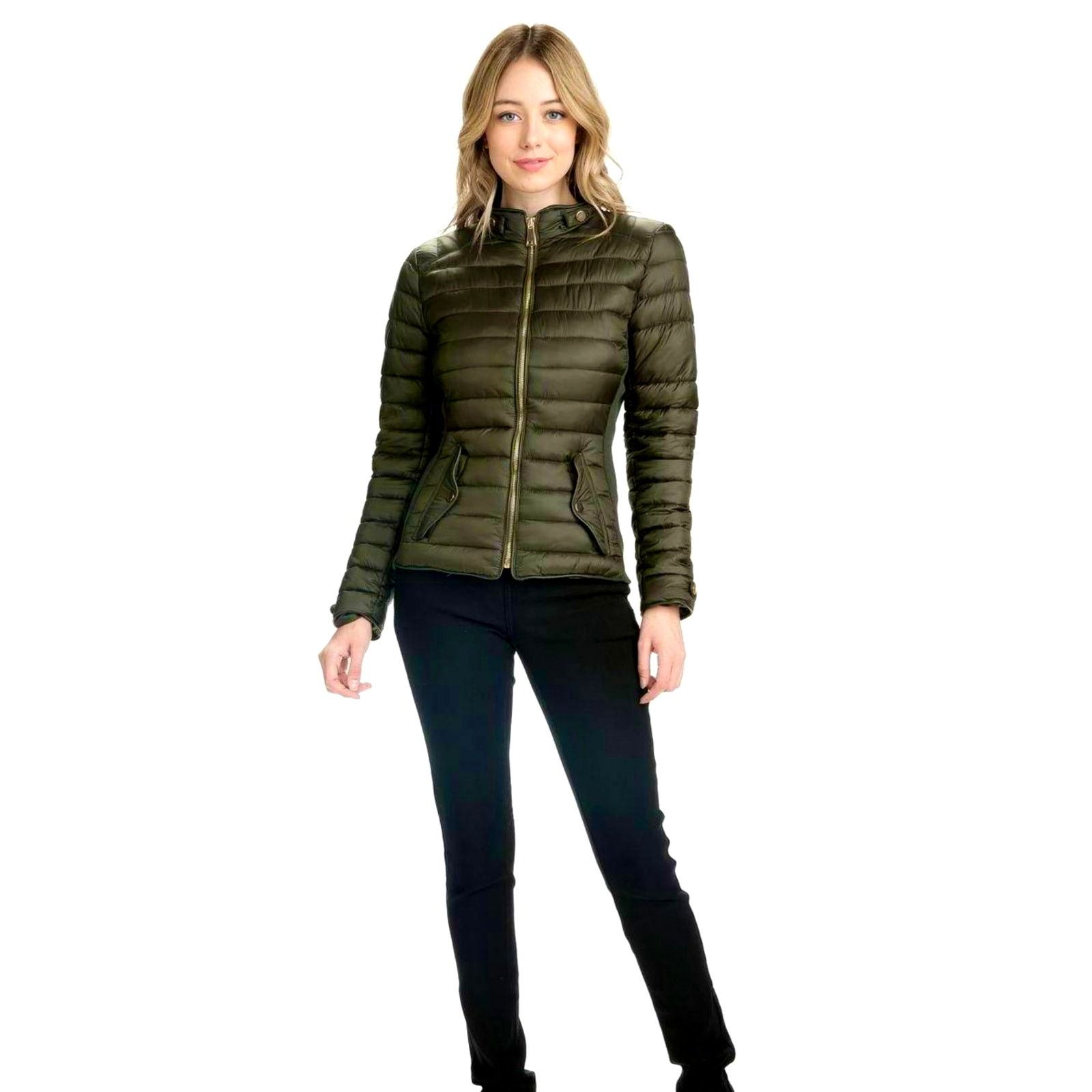 Other Sweet Look Womens Puffer Jacket Forest Green size L Size L / US 10 / IT 46 - 2 Thumbnail
