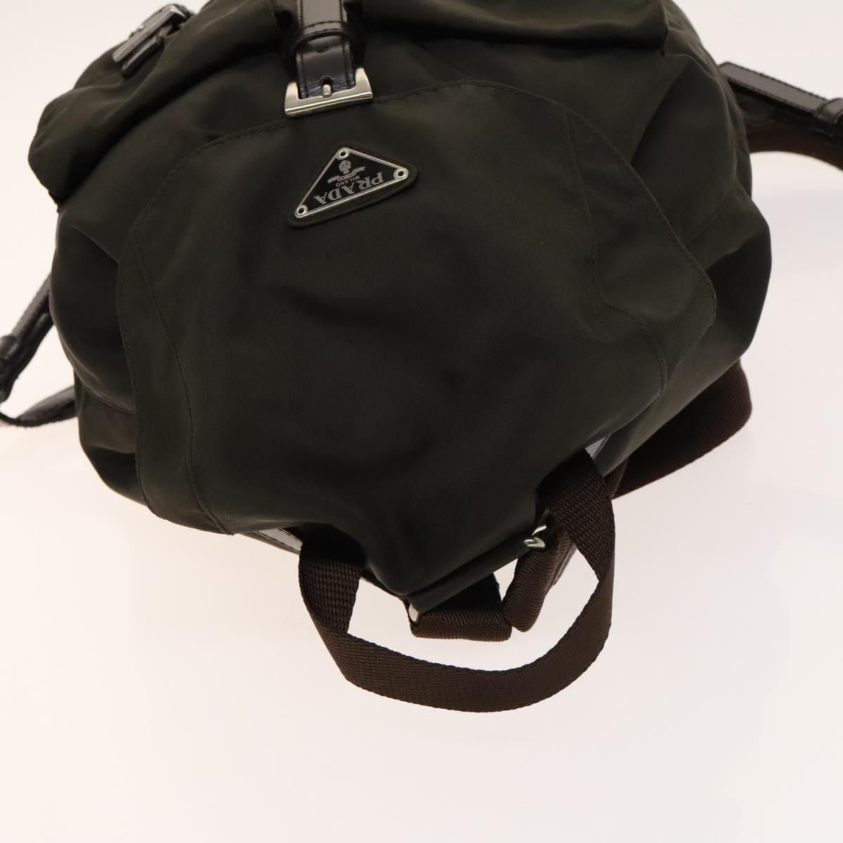 Prada PRADA Backpack Nylon Khaki Silver Size ONE SIZE - 6 Thumbnail
