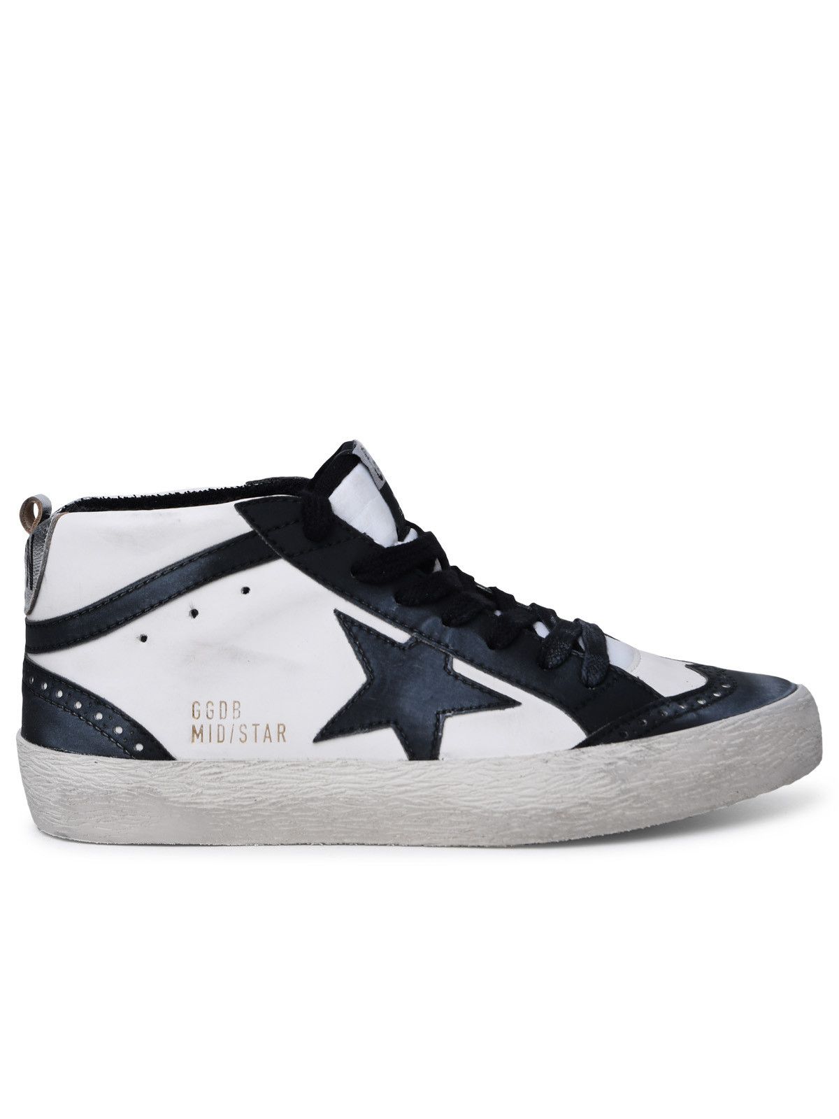 image of Golden Goose 'mid-Star Classic' White Leather Sneakers, Women's (Size 6)