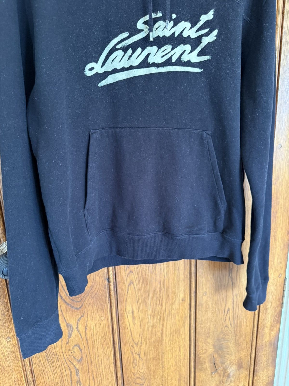 Saint Laurent Paris $1150 🤑 Saint Laurent 50’s signature logo hoodie black L Size US L / EU 52-54 / 3 - 14 Thumbnail