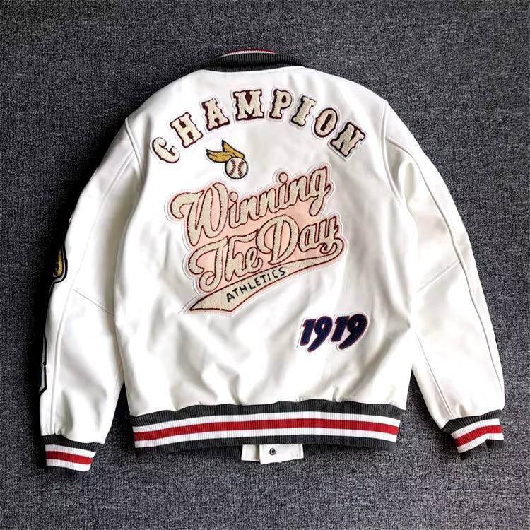 Japanese Brand × Vintage American retro embroidered baseball jacket Size US L / EU 52-54 / 3 - 2 Thumbnail