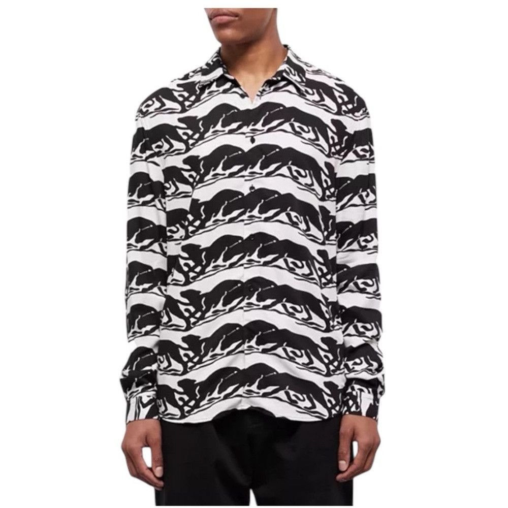 The Kooples The Kooples Black & White Panther Print Shirt – NWT – Large Size US L / EU 52-54 / 3 - 1 Thumbnail