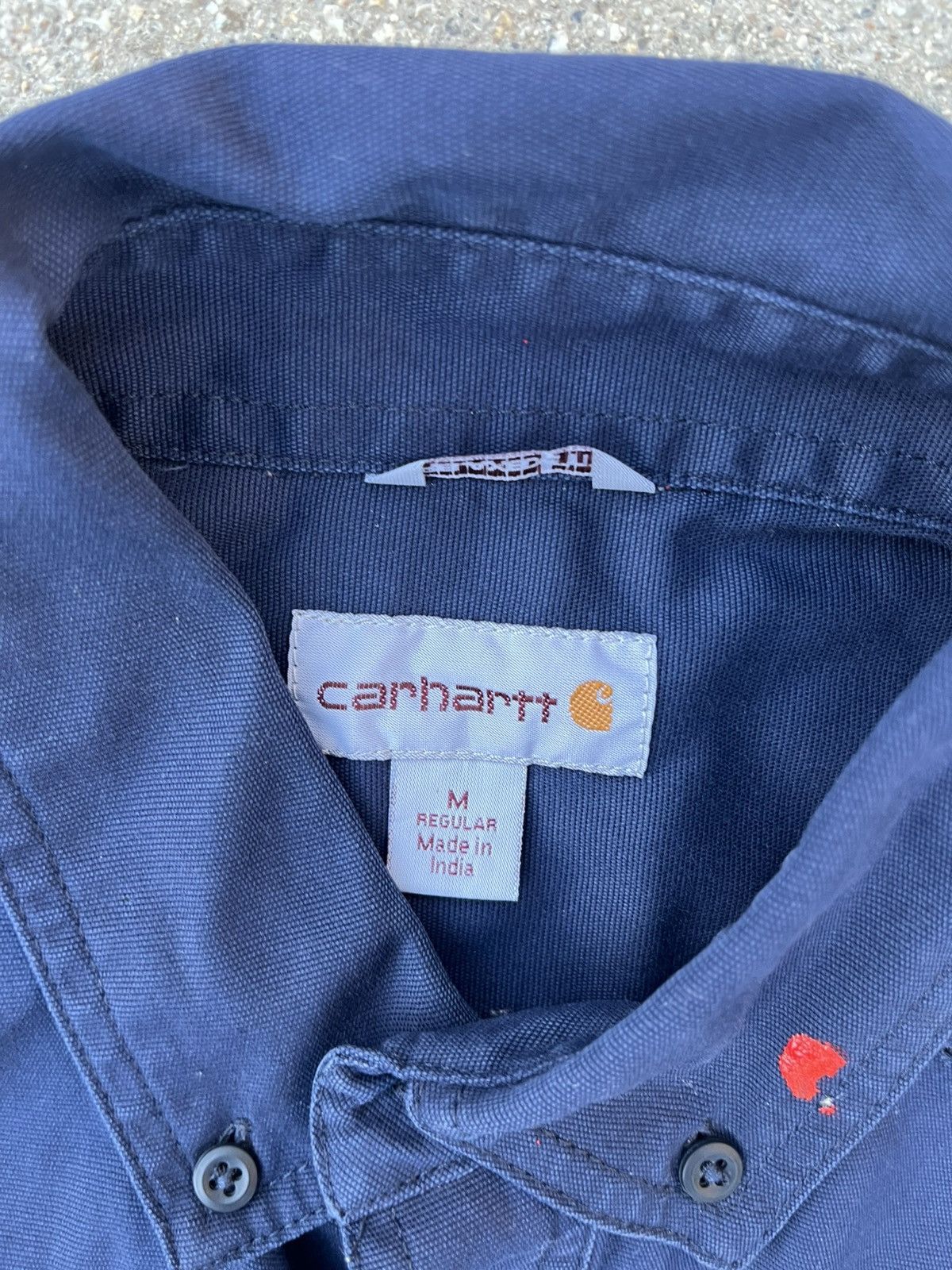 Carhartt Custom Carhartt Button Up Shirt Thrashed Distressed Work Size US M / EU 48-50 / 2 - 6 Thumbnail