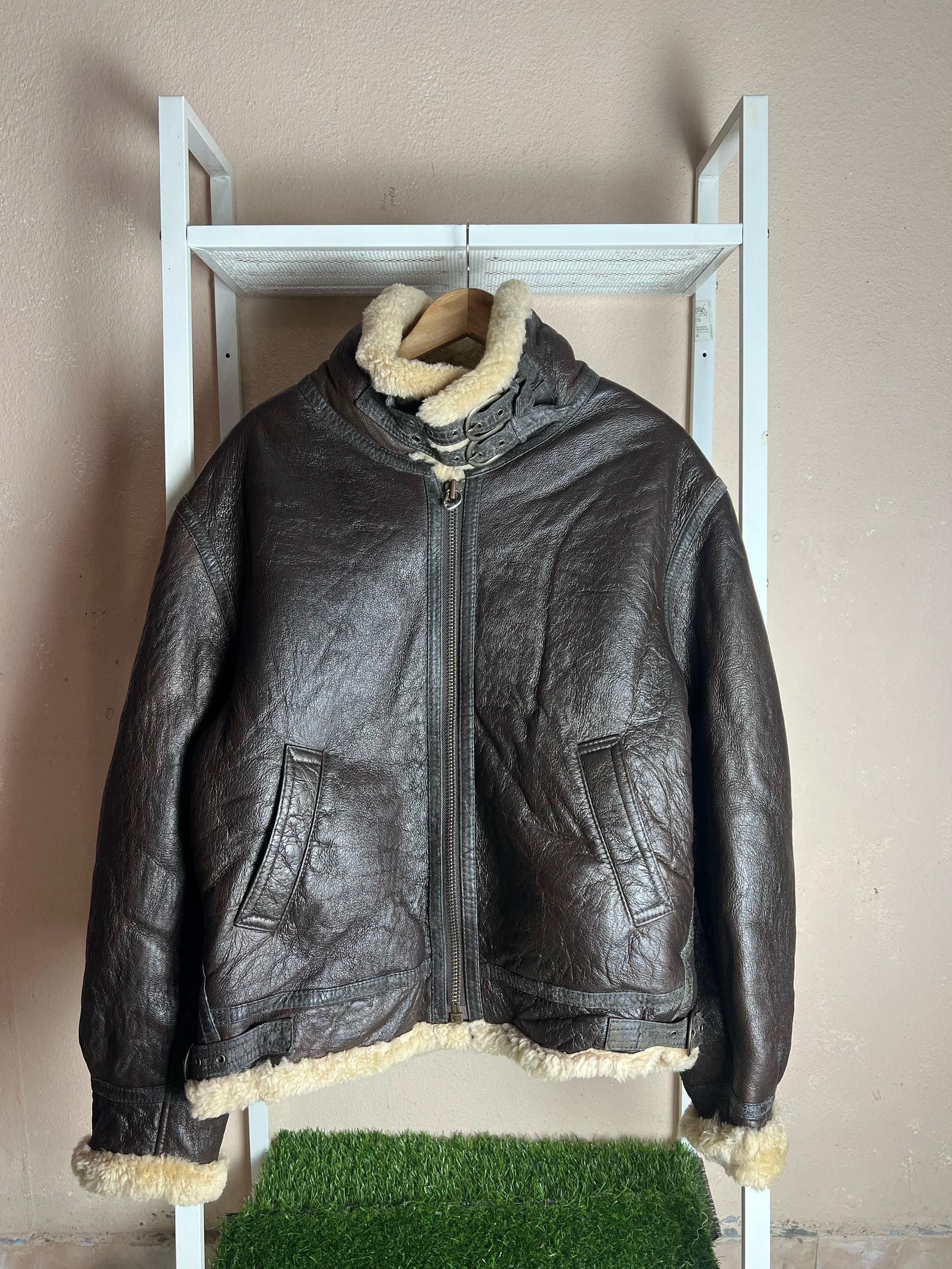 Japanese Brand × Vintage Vintage B3 Leather Sheepskin Jacket Size US M / EU 48-50 / 2 - 1 Thumbnail
