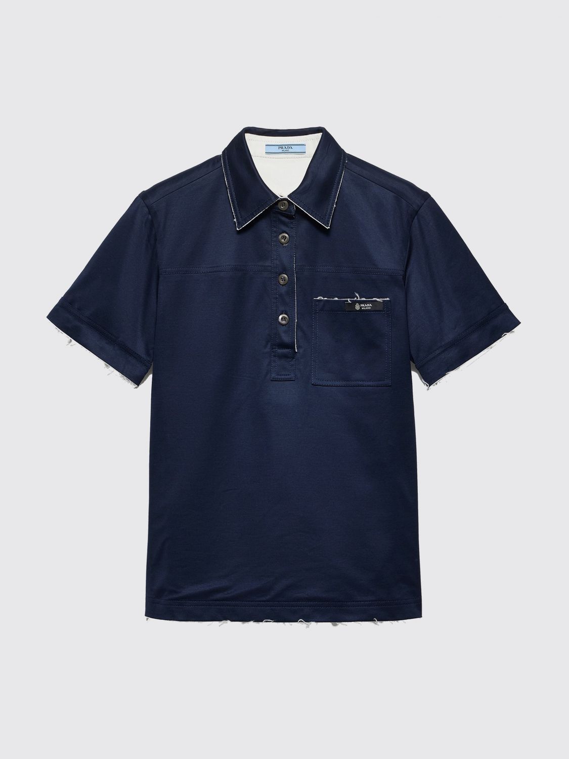 Prada Prada Polo Shirt Woman Blue Size M / US 6-8 / IT 42-44 - 1 Preview