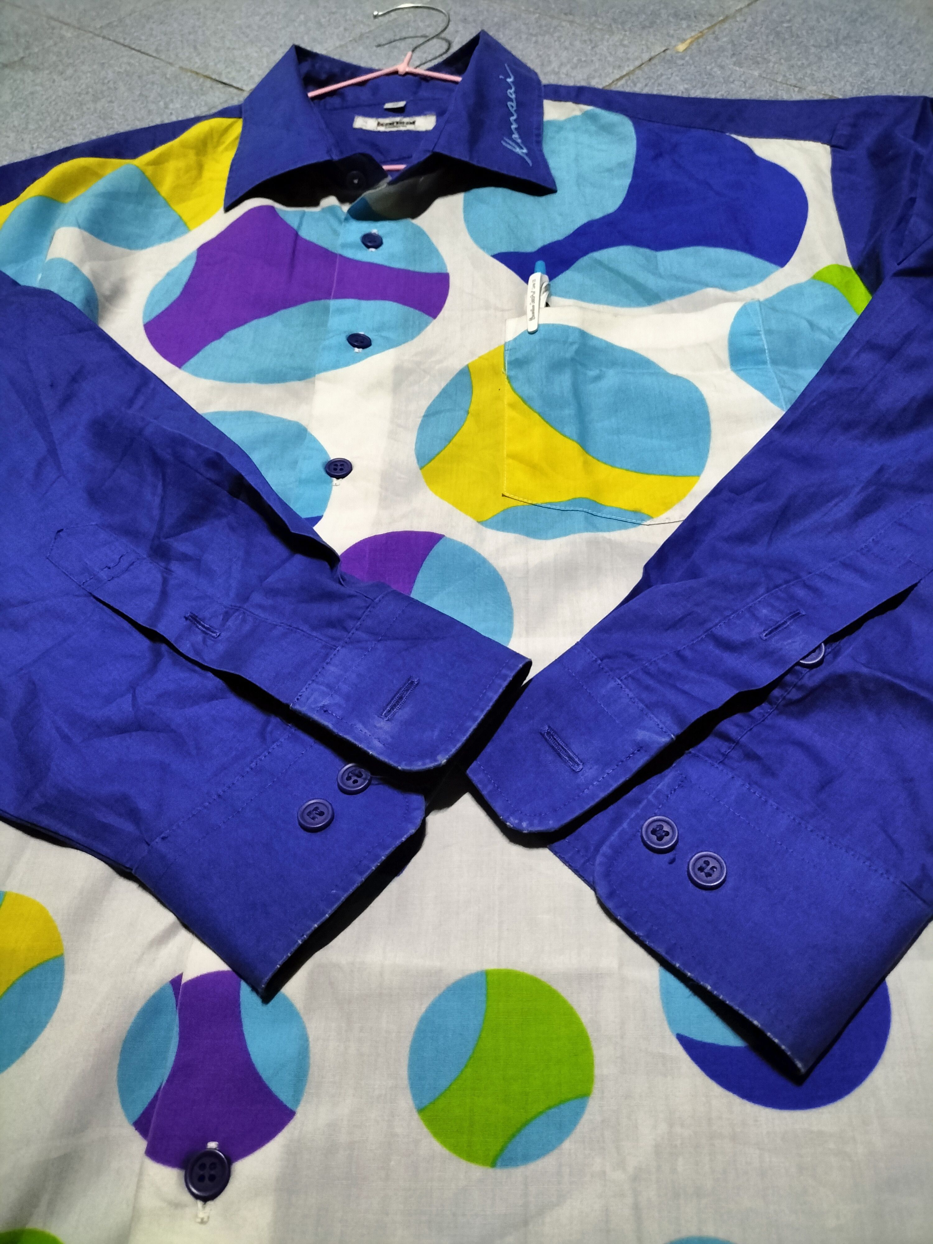Japanese Brand Vintage Kansai Uniform Polkadot Fashion Pop Arts Size US XXL / EU 58 / 5 - 5 Thumbnail