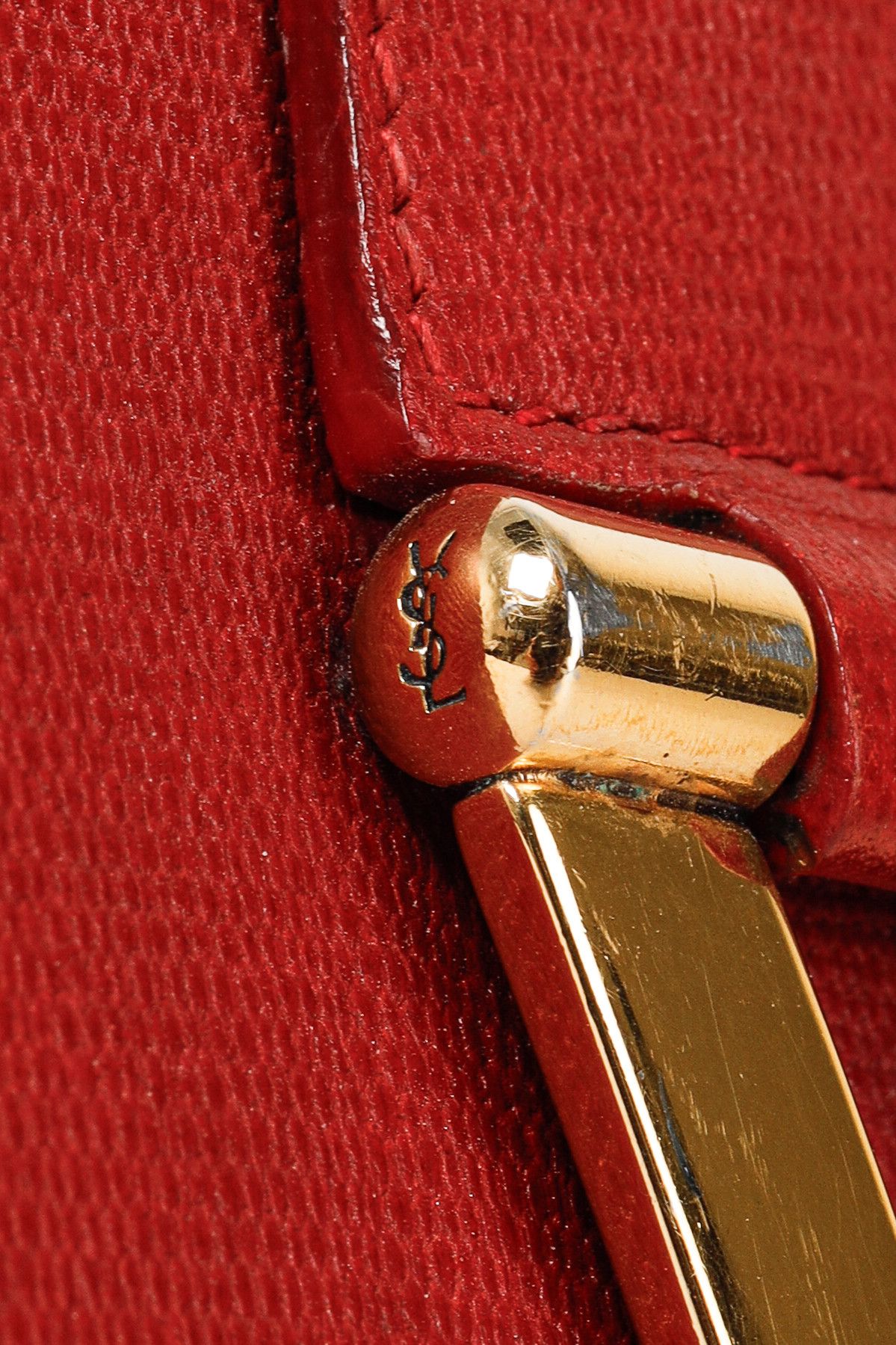 Yves Saint Laurent Yves Saint Laurent Large Chyc Vintage Leather Clutch Size ONE SIZE - 5 Thumbnail