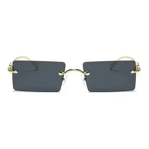 Japanese Brand Dark Gold Frame Glasses Size ONE SIZE - 4 Thumbnail