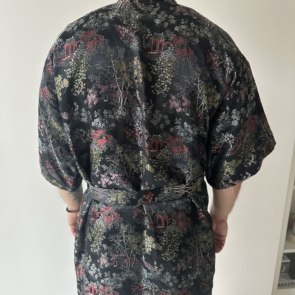 Japanese Brand Vintage 90s Haori Kimono Embroidered jacket Japan hype y2k Size US L / EU 52-54 / 3 - 2 Thumbnail
