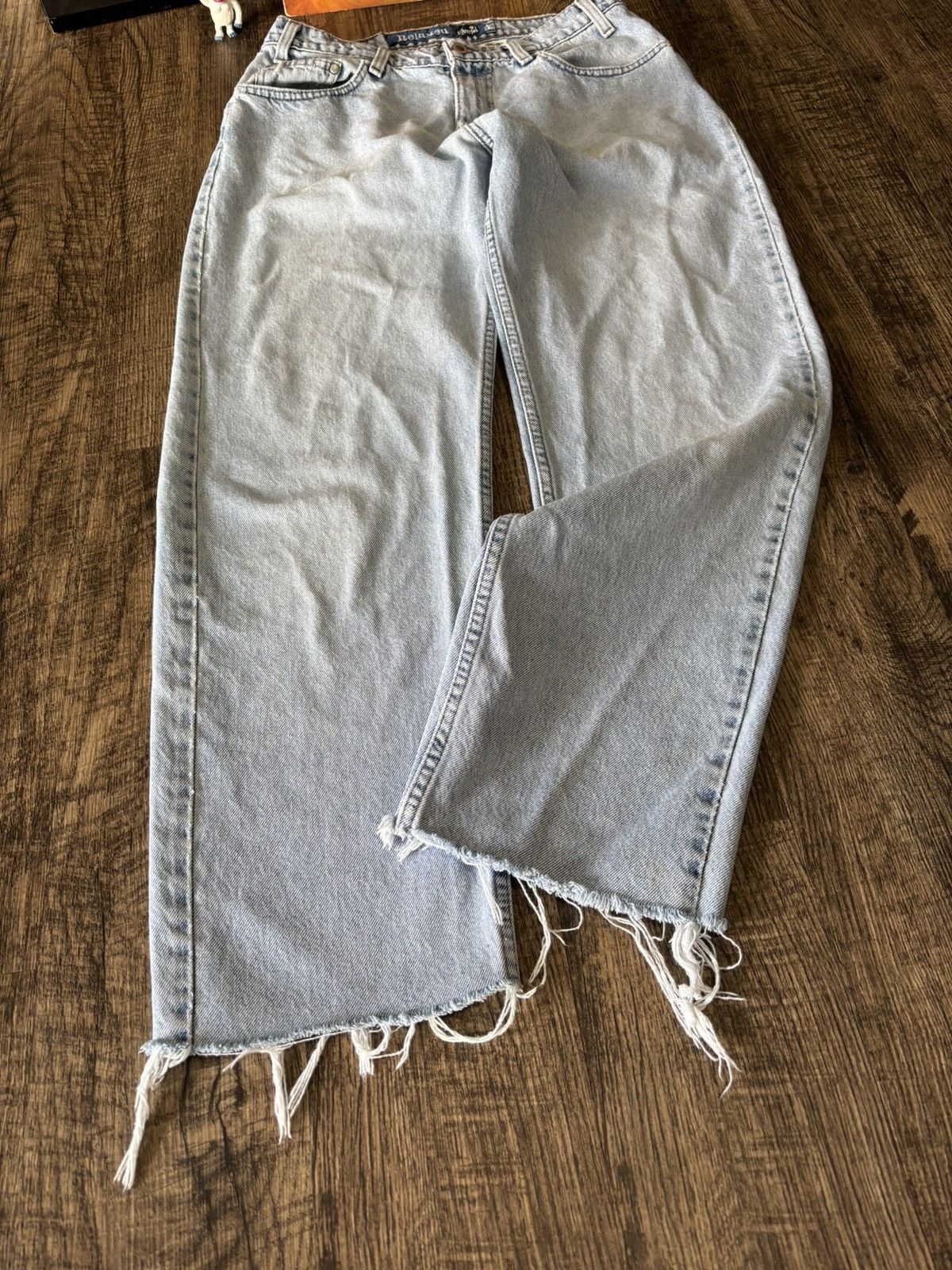 Levi's Vintage Clothing 90s Levis Silver-tab 33x31 Baggy Denim Cut Hem Size US 33 - 1 Thumbnail