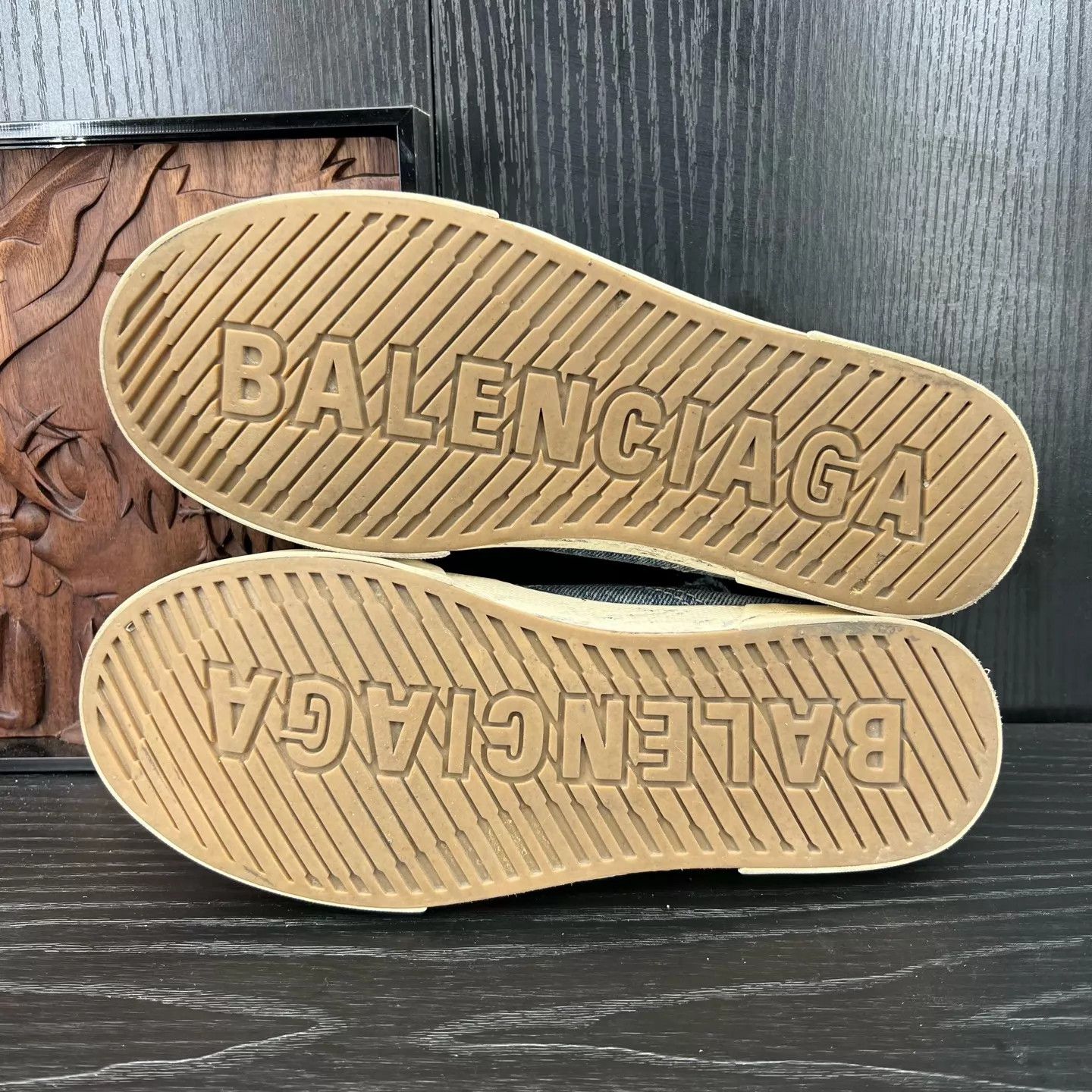 Balenciaga Balenciaga Denim Blue Flat Mules Women's 37 Size US 6.5 / IT 36.5 - 7 Thumbnail