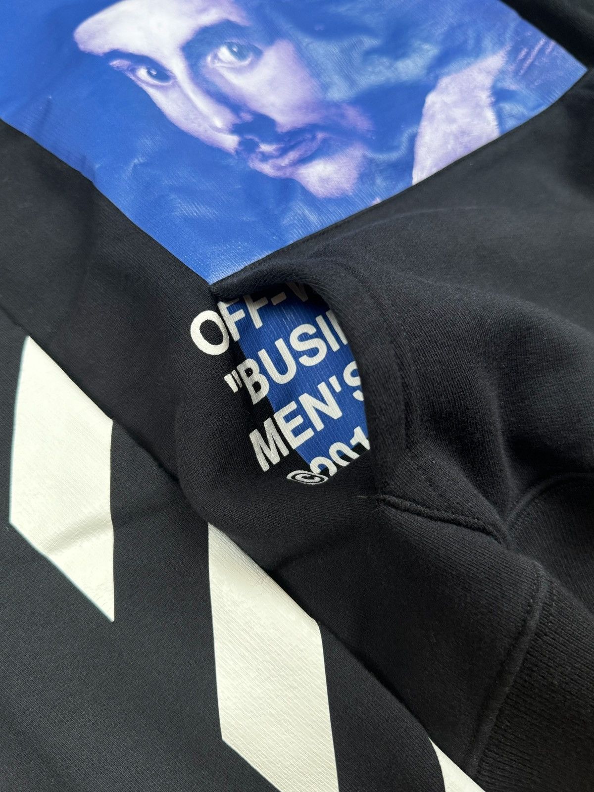 Off-White Off-White Bernini Diagonal Business Casual Pullover Hoodie Size US XS / EU 42 / 0 - 6 Thumbnail