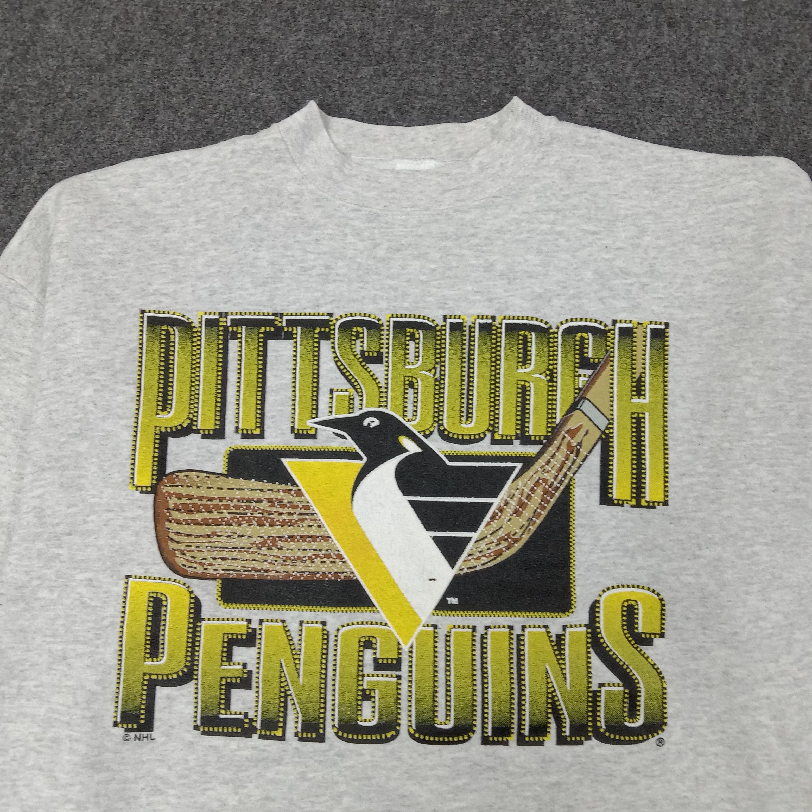 Logo 7 Vintage 90's PITTSBURGH PENGUINS NHL Team Swetashirt C247N20 Size US L / EU 52-54 / 3 - 2 Thumbnail