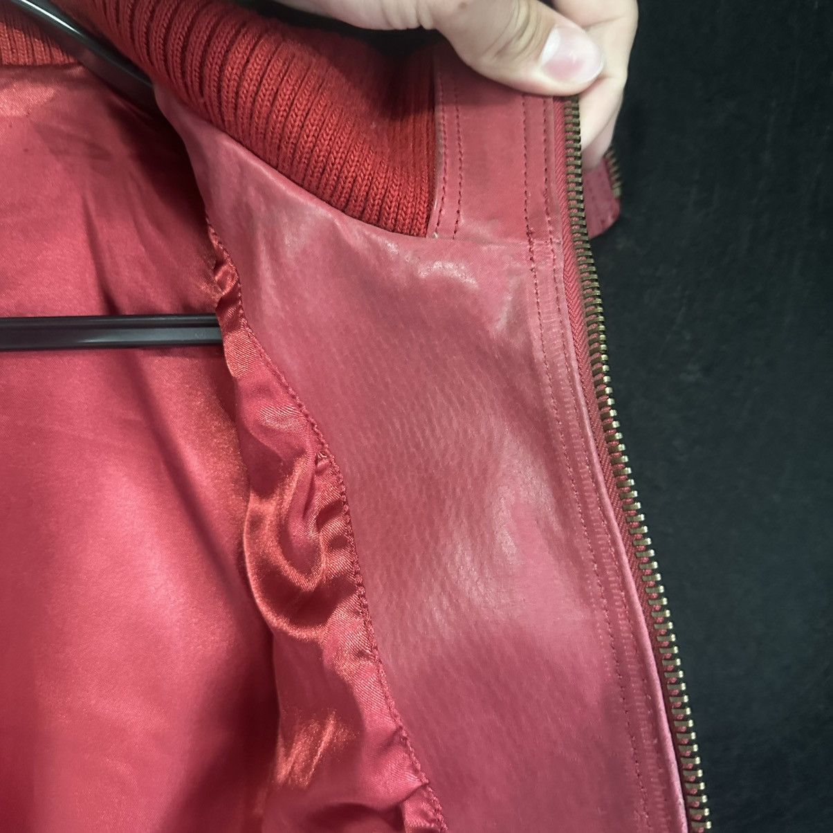 Other Red Leather Jacket Avant Garde Size XS / US 0-2 / IT 36-38 - 14 Thumbnail