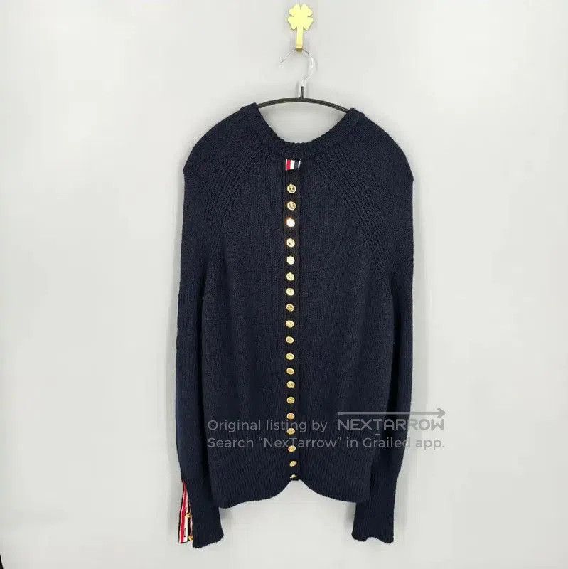 Thom Browne Thom Browne Navy Blue Crewneck Sweater for Men . Size US S / EU 44-46 / 1 - 2 Thumbnail