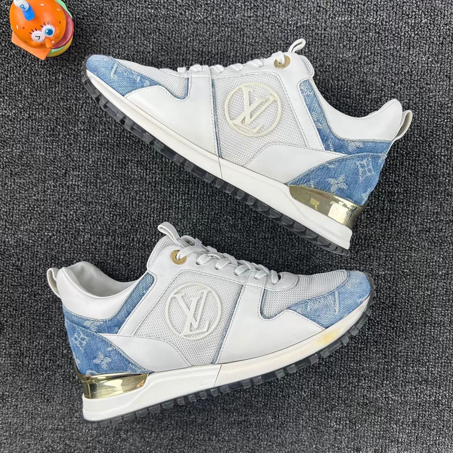 Louis Vuitton Louis Vuitton Denim & Monogram Sneakers 36.5 Size US 6 / IT 36 - 4 Thumbnail