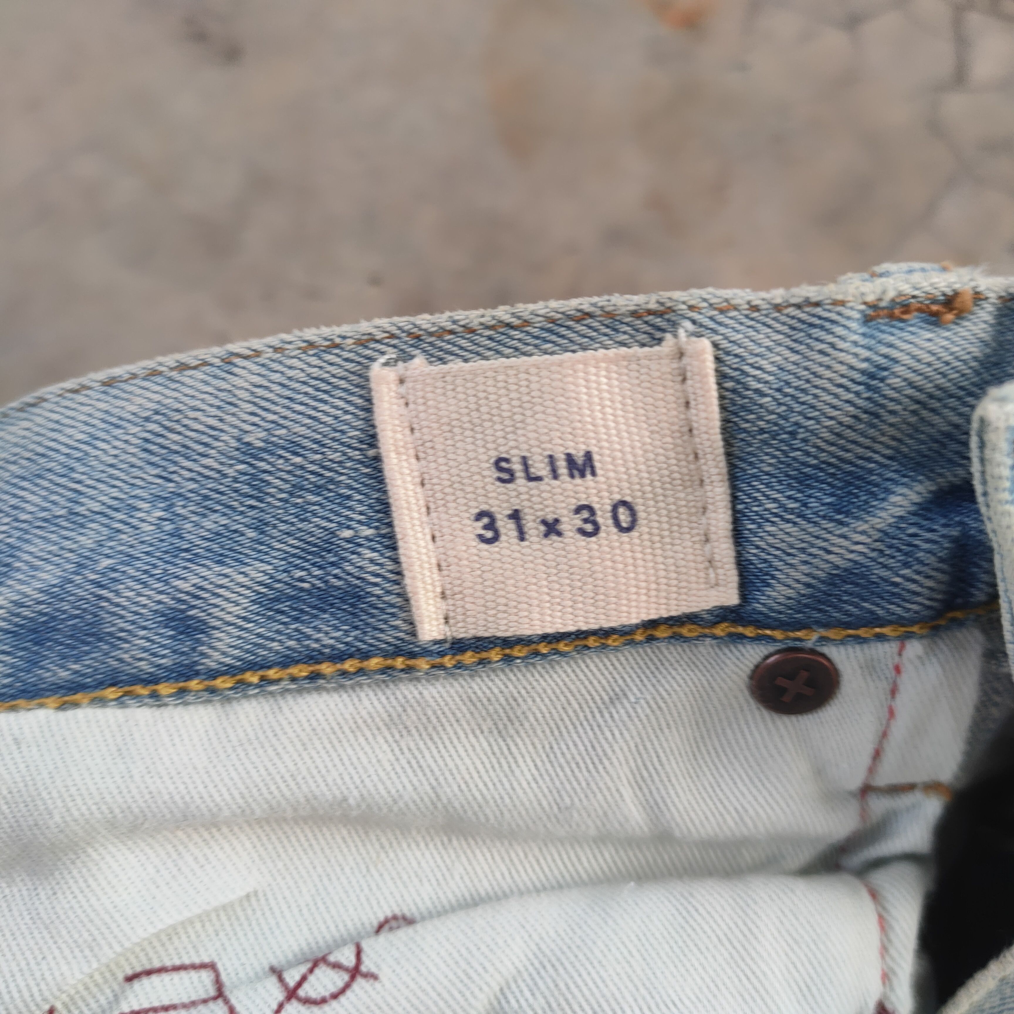 Gap W32 VINTAGE GAP FADED BLUE DISTRESSED JEANS PANTS Size US 32 / EU 48 - 13 Thumbnail