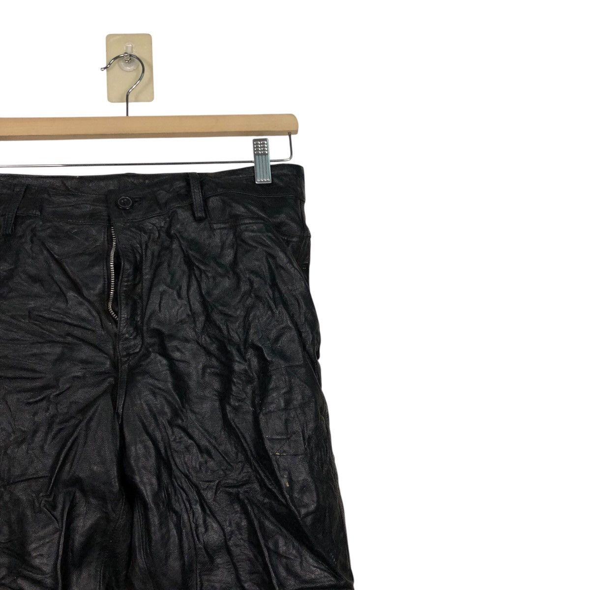 Japanese Brand 📌Vintage Biker Leather Jacket Unbranded Issey Miyake Size US 30 / EU 46 - 7 Thumbnail