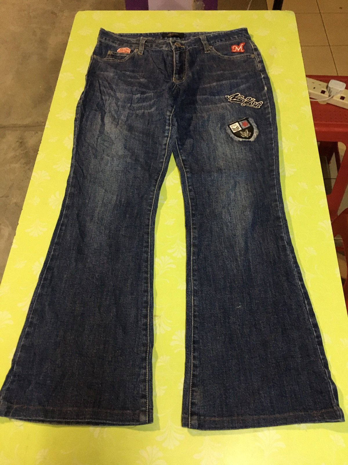 Japanese Brand Oririn jeans flare Size 31" - 10 Thumbnail
