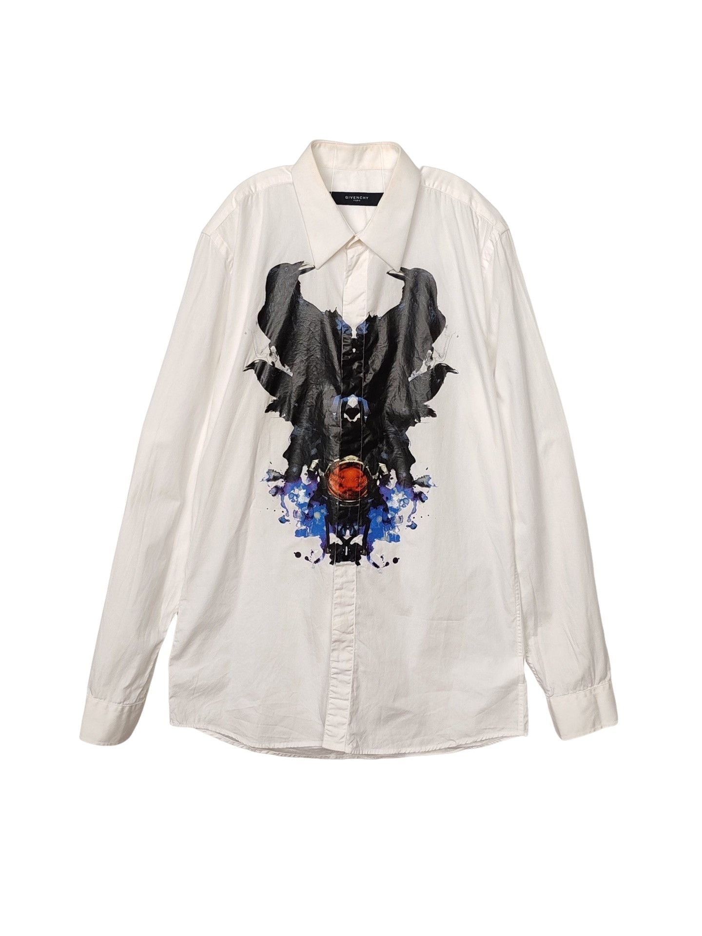 Givenchy Givenchy Graphic Print Button Up Shirt 39 Size US M / EU 48-50 / 2 - 1 Thumbnail