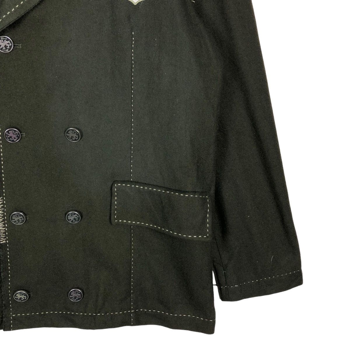 Japanese Brand 🔥90s Hama Vintage Military Army Design Jacket Double Breast Size US XL / EU 56 / 4 - 4 Thumbnail
