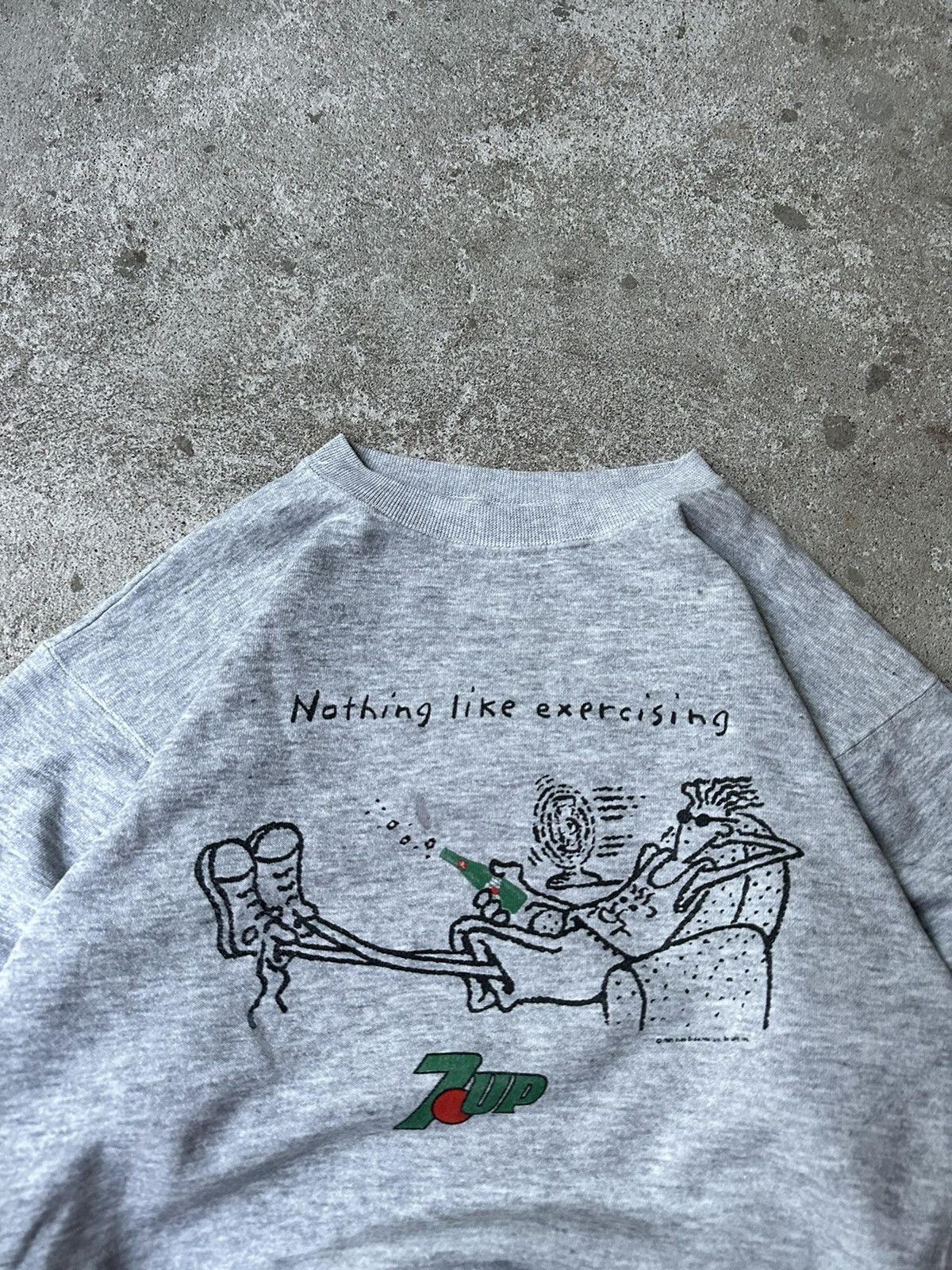 Pepsi 80s Vintage 7up PromoGraphic Sweatshirt Boxy Crewneck Size US 28 / EU 44 - 4 Thumbnail