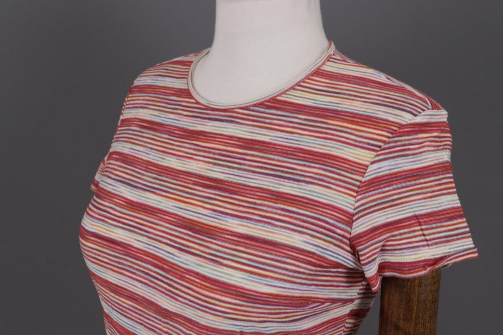 Missoni Missoni Multicolor Striped Short Sleeve Sumeer Top T-Shirt Size M / US 6-8 / IT 42-44 - 8 Thumbnail