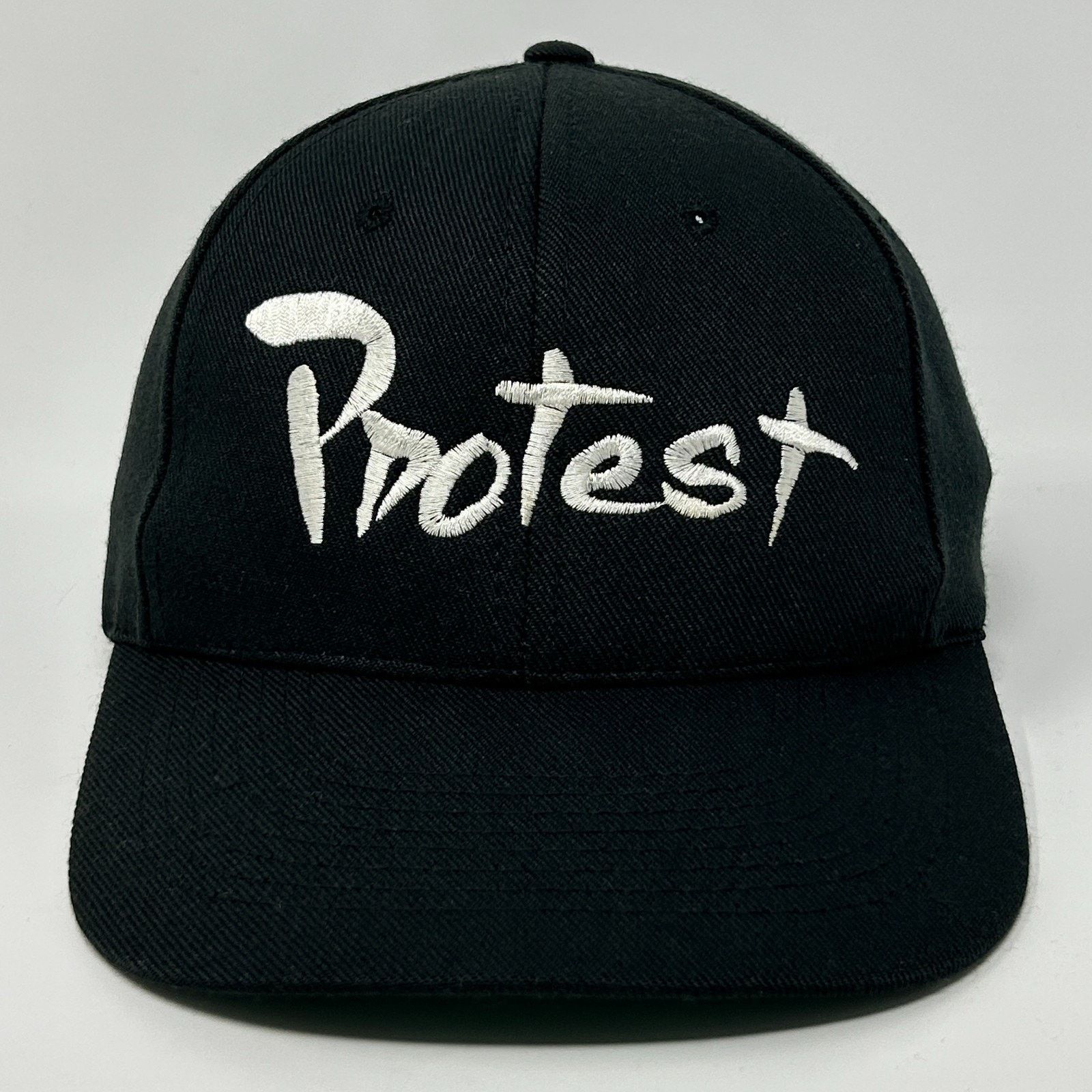 Vintage Vintage 90s Protest Hat Baseball Cap Activism Activist Black Size ONE SIZE - 1 Thumbnail