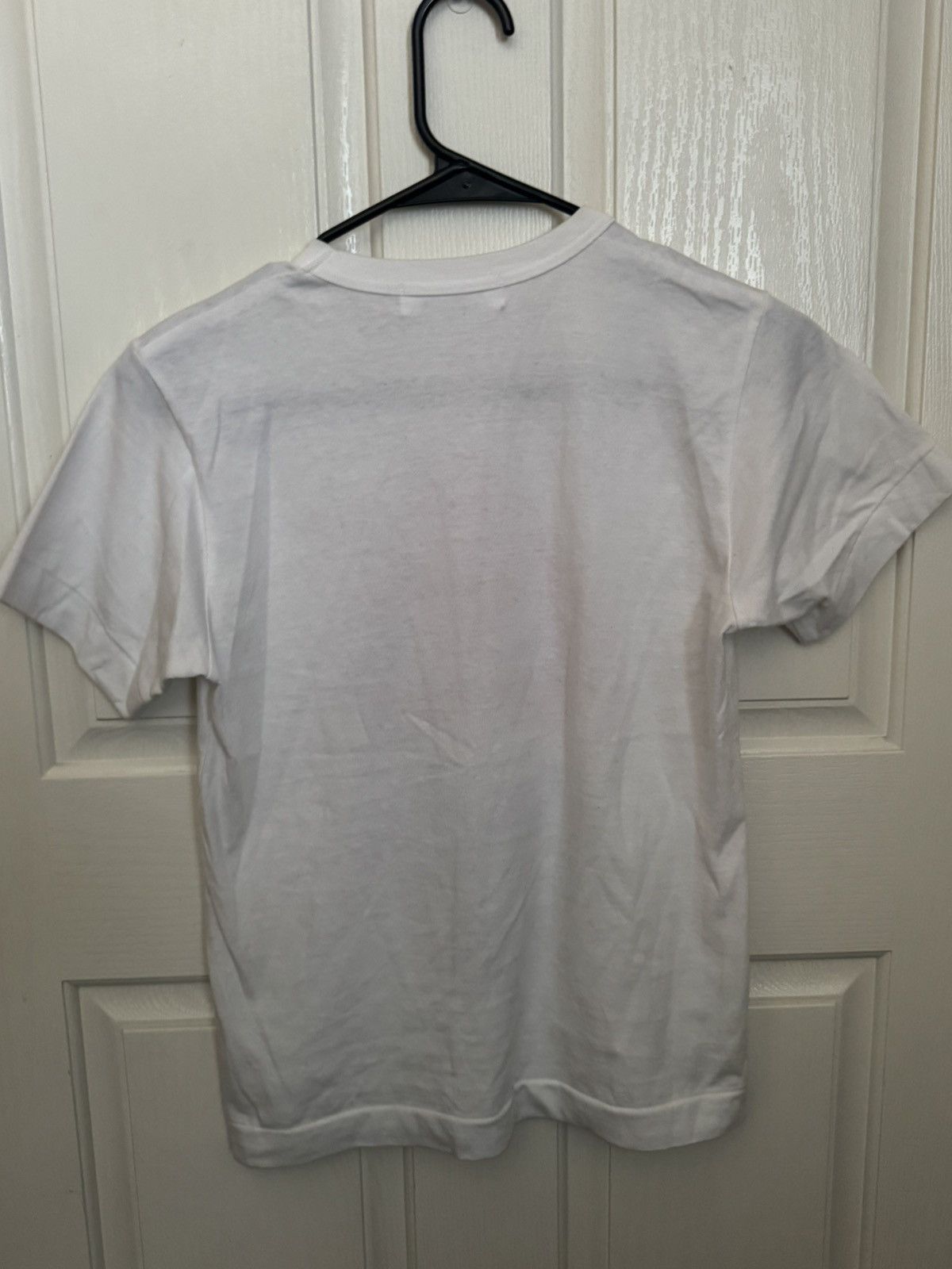 Comme des Garcons × Comme des Garcons PLAY White Comme Des Garçons Double Heart T-Shirt Size US S / EU 44-46 / 1 - 2 Thumbnail