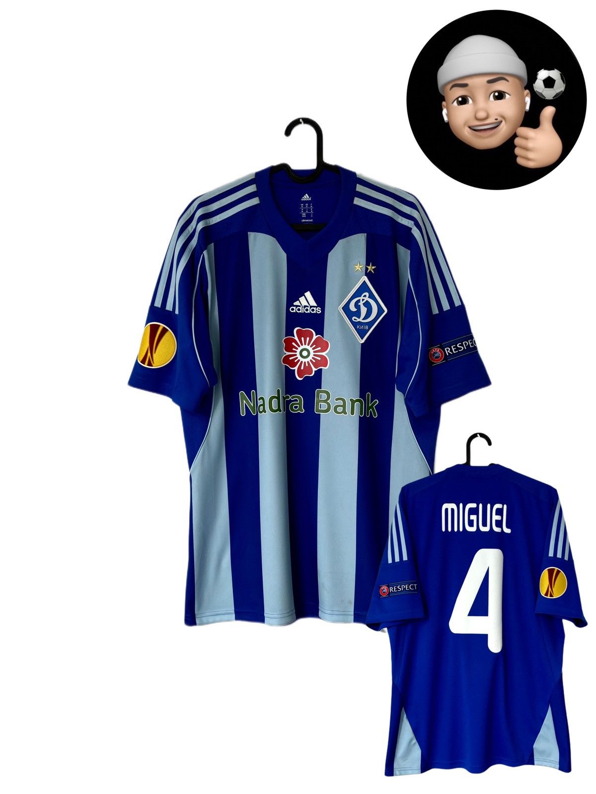 Adidas 2013 2014 Dynamo Kyiv GAME ISSUE Adidas Away Soccer Jersey Size US M / EU 48-50 / 2 - 1 Thumbnail