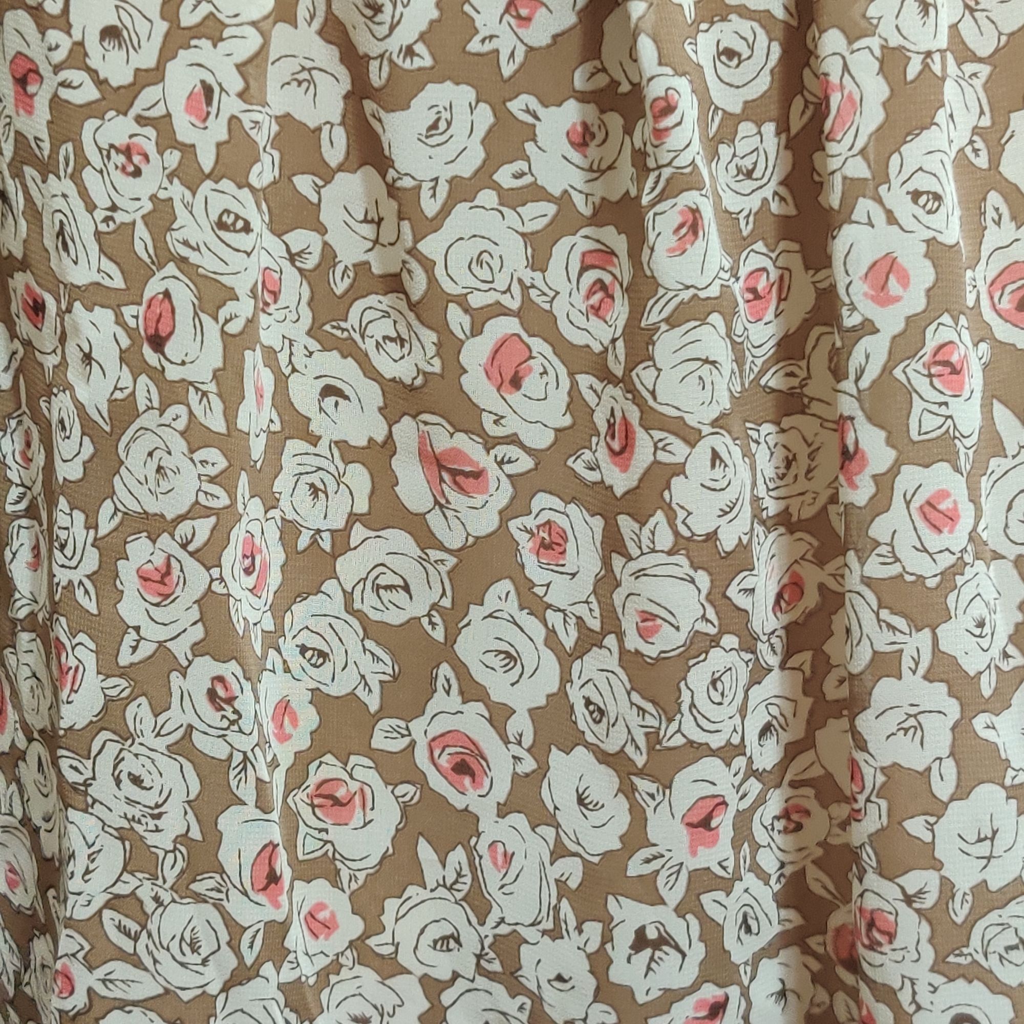 Forever 21 Forever 21 Womens Blouse Floral Print Sheer Cottage White Pi Size M / US 6-8 / IT 42-44 - 8 Thumbnail