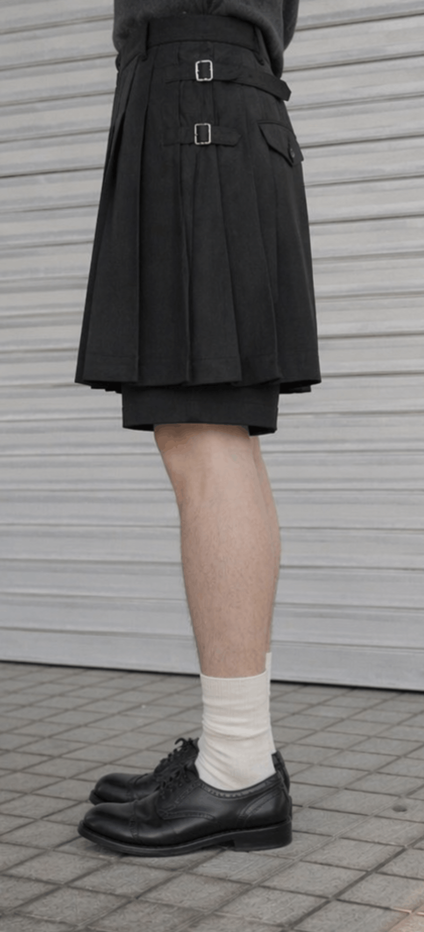Comme des Garcons Black COMME des GARCONS BLACK - Wool Wrap Pleated Short Skirt Pant Size US 32 / EU 48 - 6 Thumbnail