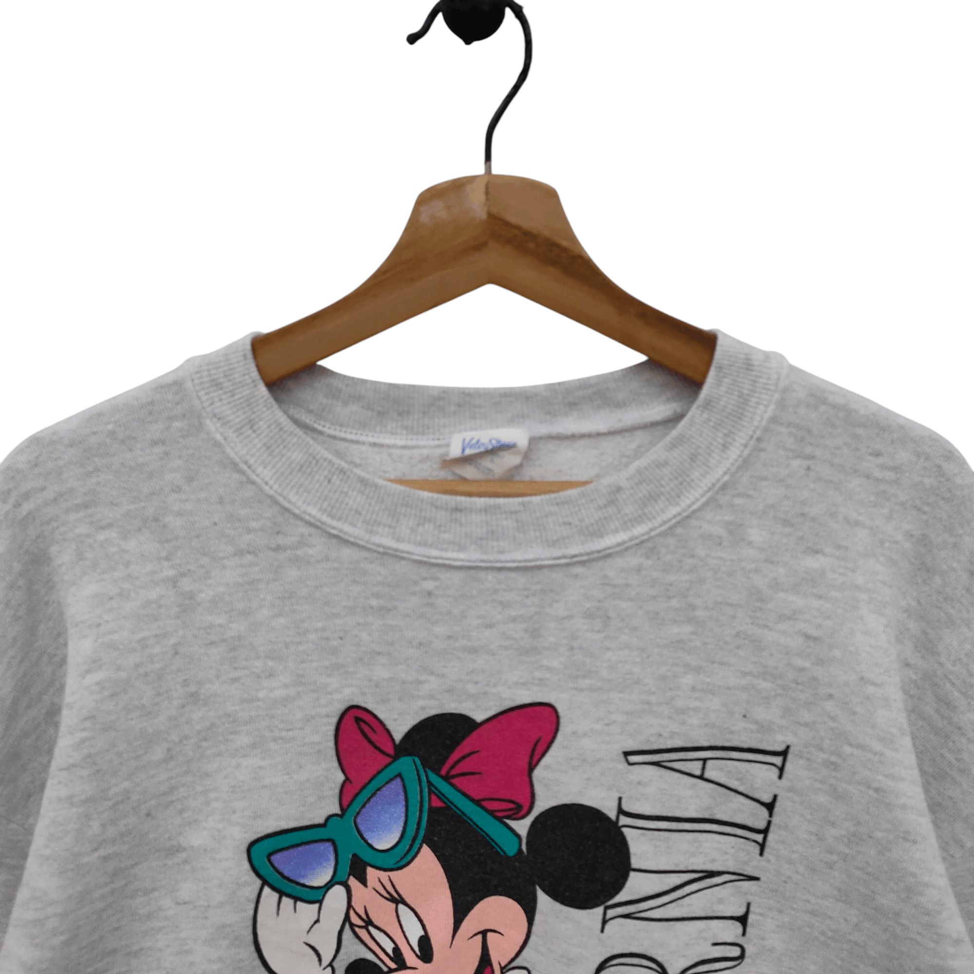 Disney Vintage Minnie Mouse California Grey Disney Pullover Size US L / EU 52-54 / 3 - 4 Thumbnail