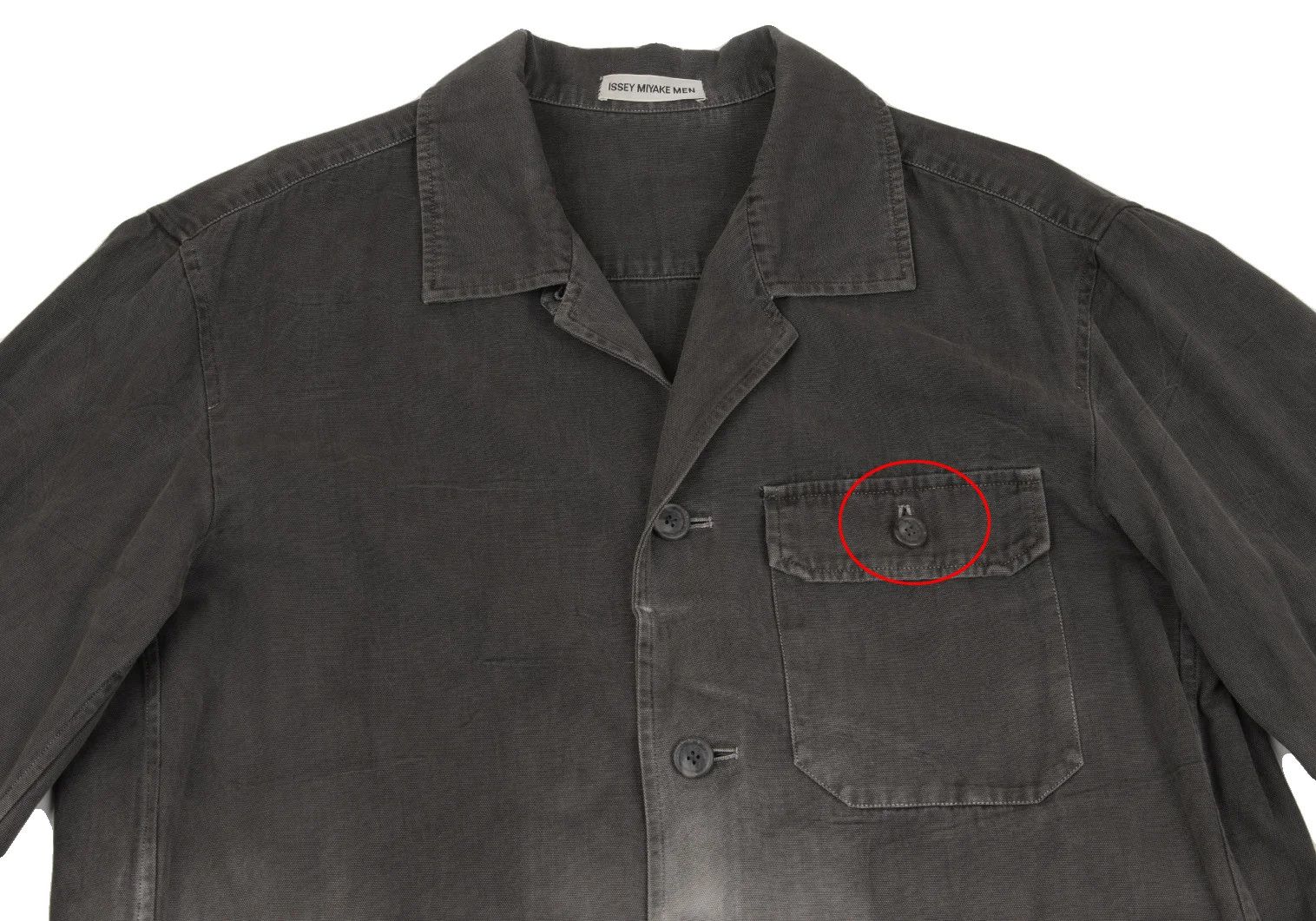 Issey Miyake Tie-Dye Cotton Jacket in Charcoal Light Gray XL Size US XL / EU 56 / 4 - 2 Thumbnail