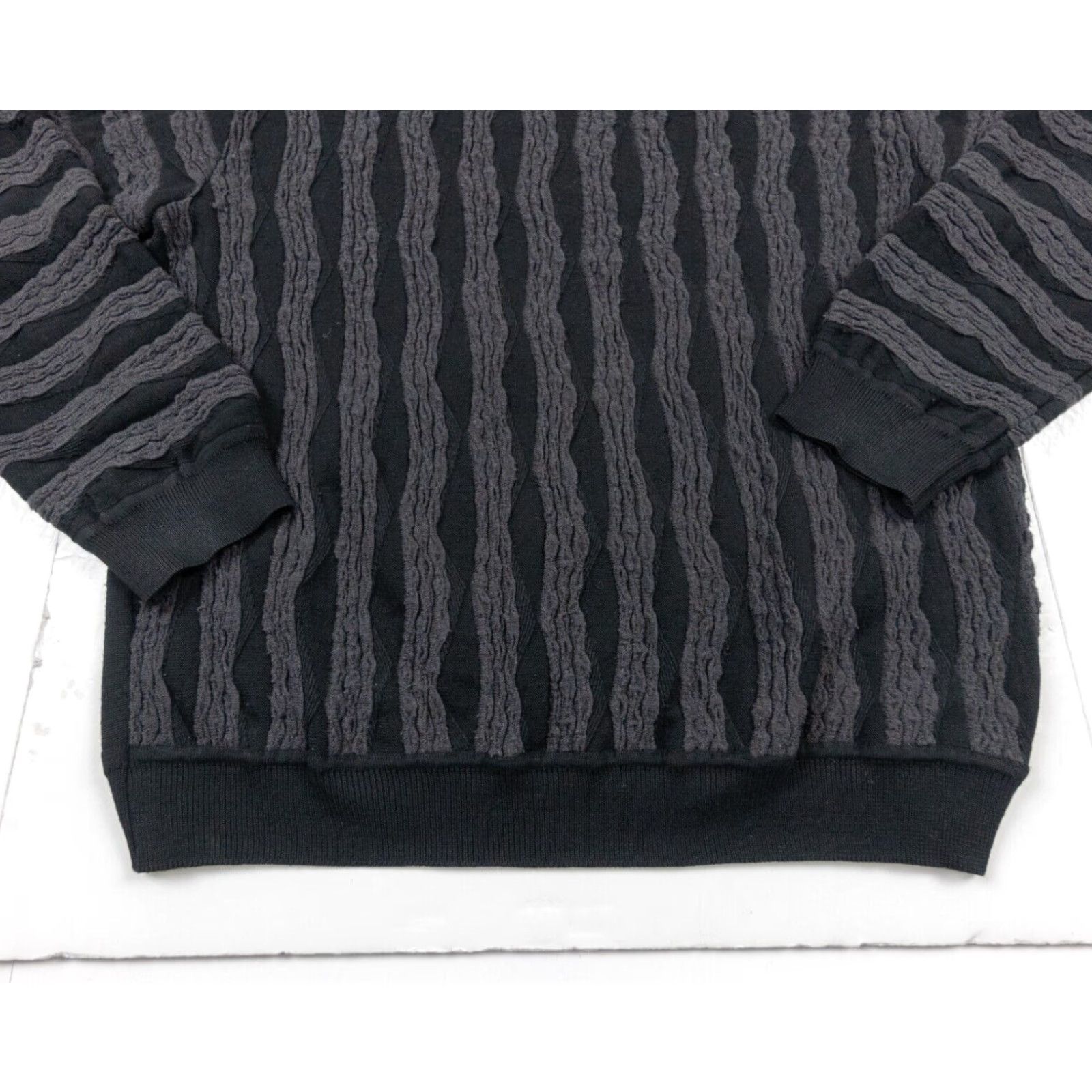 Vintage VINTAGE Torras Mens Sweater Pullover Crewneck Wool Blend Long Sleeve All Seasons 46 Black Size US XXL / EU 58 / 5 - 3 Thumbnail
