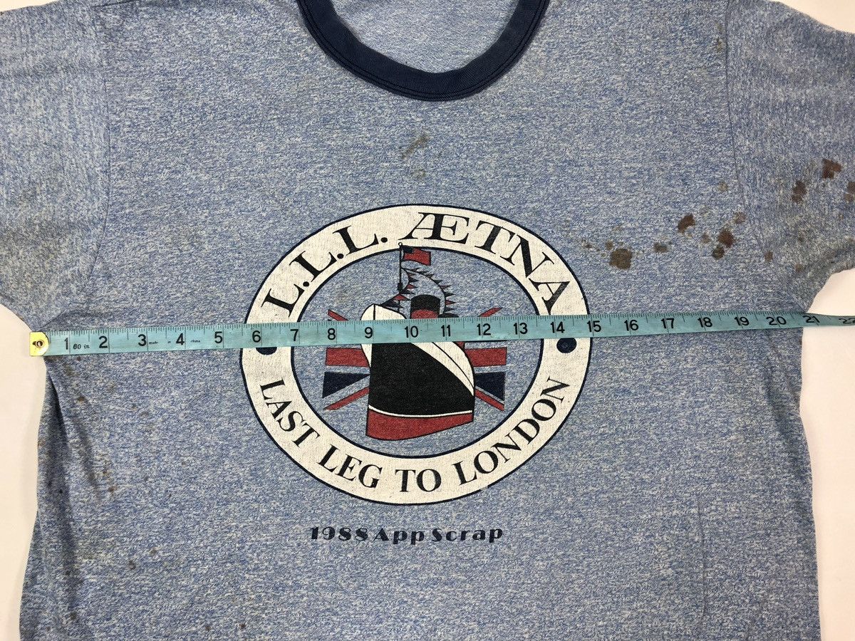 Vintage Vintage 80s Ship Nautical Distressed Ringer T-Shirt Size US S / EU 44-46 / 1 - 9 Thumbnail