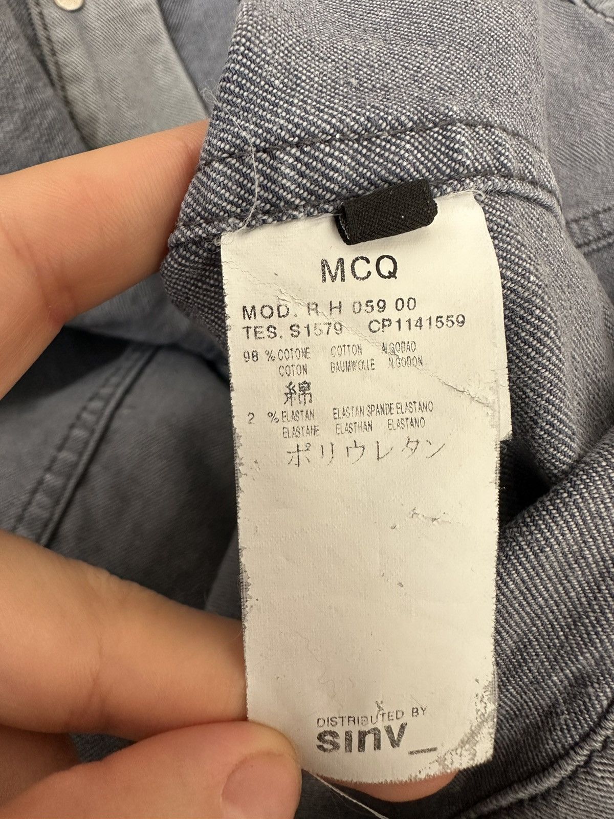 Alexander McQueen Alexander Mcqeen Denim set Size 46L - 7 Thumbnail