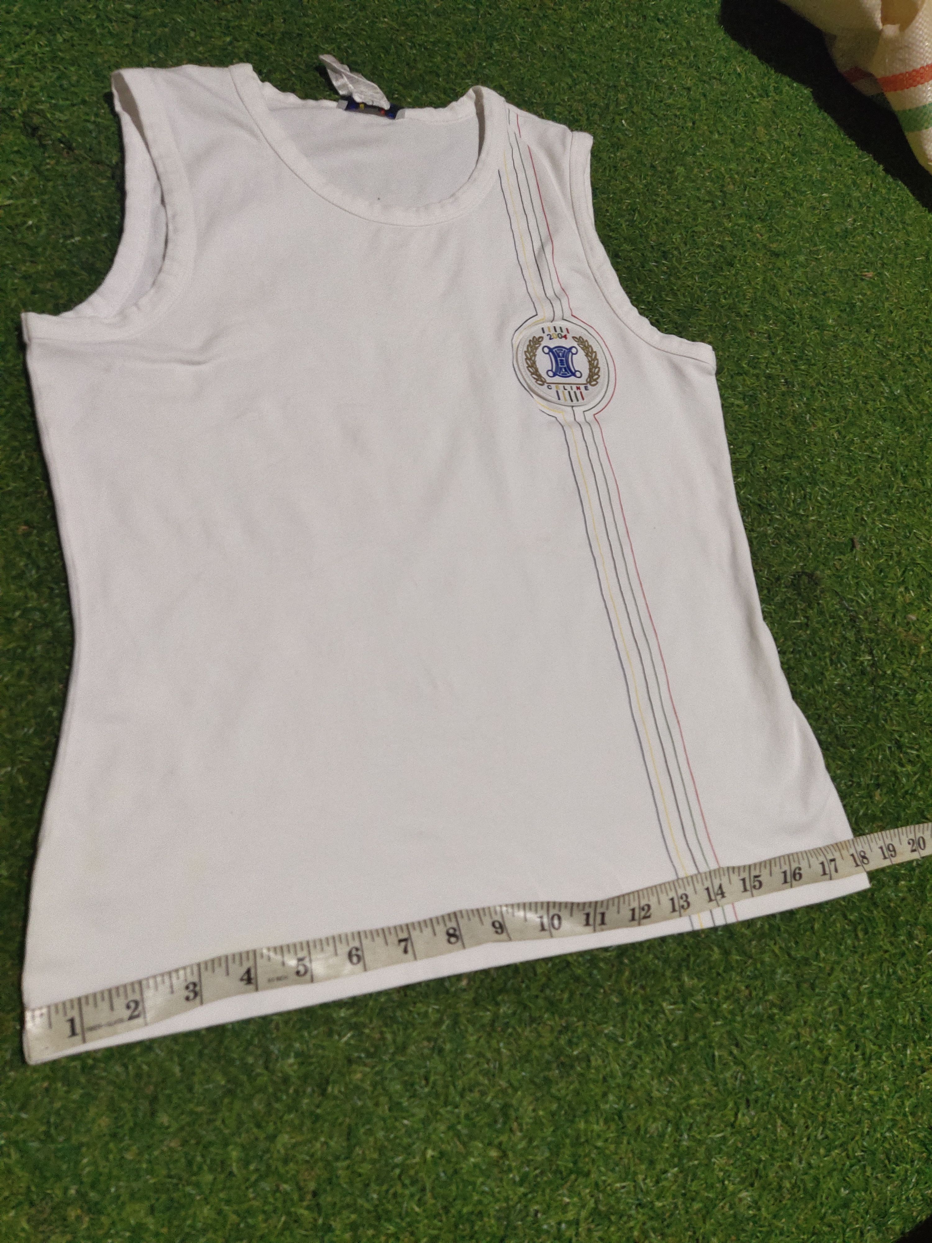 Celine Celine modele depose 2004 Olympic Tank Top Size L / US 10 / IT 46 - 8 Thumbnail