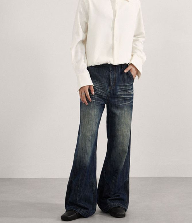Japanese Brand American-style men's loose straight leg jeans Size US 32 / EU 48 - 2 Thumbnail