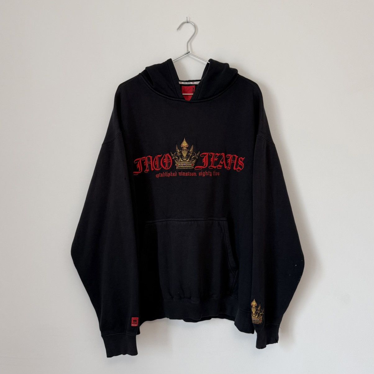 JNCO Vtg 2000s JNCO Crown Faded Distressed Hoodie XXL Skater ERD Size US XXL / EU 58 / 5 - 2 Thumbnail
