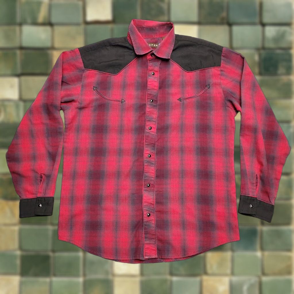 Roper Roper Shirt Womens M Pink Plaid pearl Snap Rockabilly Western Cowboy Size M / US 6-8 / IT 42-44 - 1 Thumbnail