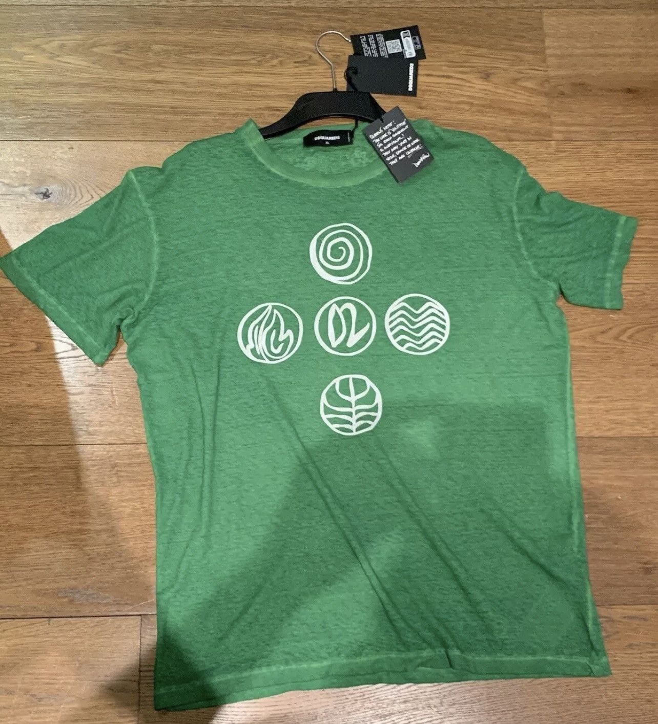Dsquared2 Dsquared2 Printed T-shirt Green XL cool Fit Cotton Size US XL / EU 56 / 4 - 8 Thumbnail