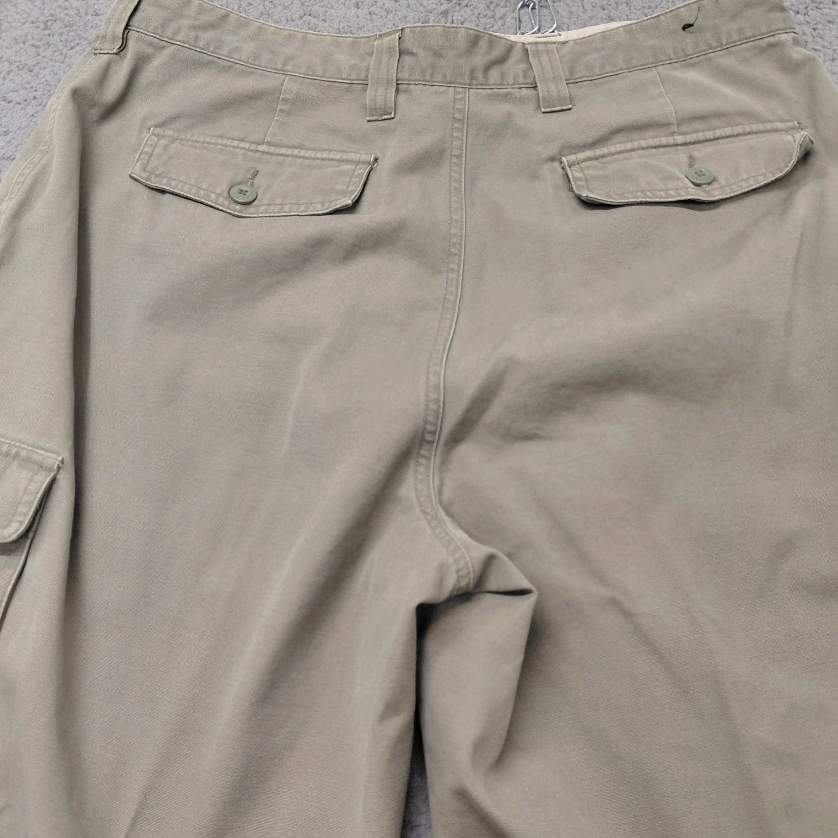 Vintage St Johns Bay Ultimate Work Pants Mens 36x29 Khaki 100% Cotton Cargo Pocket Pants Cargo Pocket Mens Regular Brown Canvas Backpack? Size US 36 / EU 52 - 2 Thumbnail