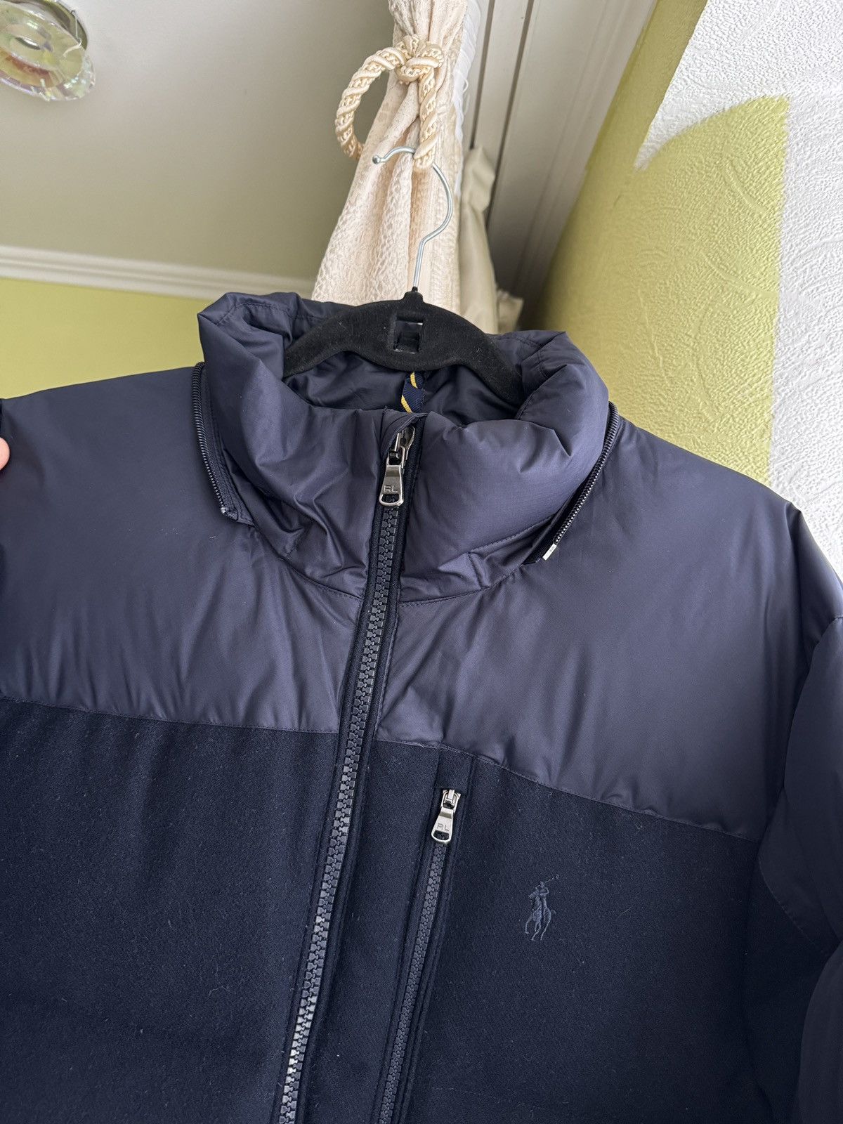 Polo Ralph Lauren Polo Ralph Lauren Nylon Wool Down Puffer Jacket Navy Size US L / EU 52-54 / 3 - 7 Thumbnail
