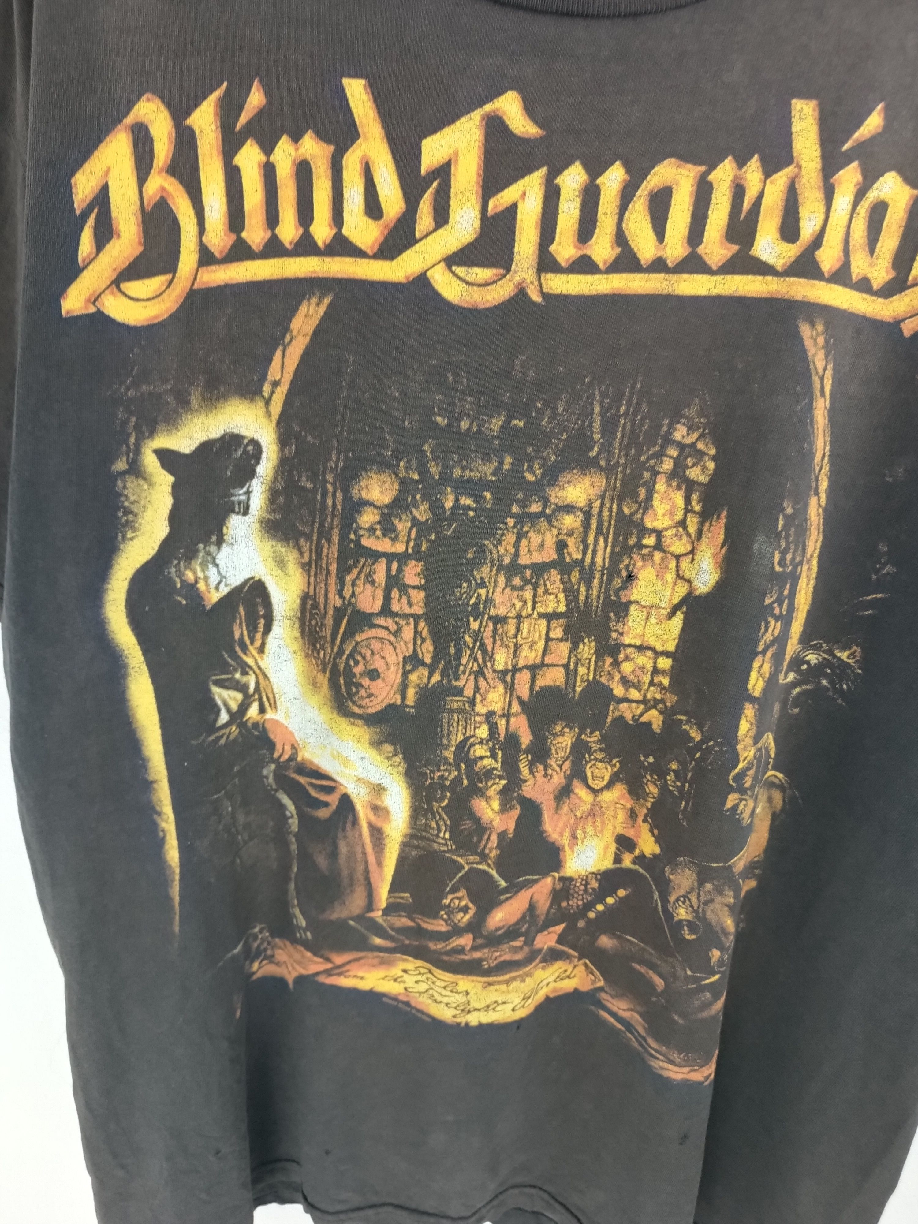 Band Tees VINTAGE '02 FADED BLIND GUARDIAN TEE (gamma ray hammerfall) Size US L / EU 52-54 / 3 - 9 Thumbnail