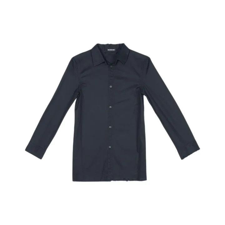 Balenciaga Balenciaga Black Fit Long Sleeve Shirt Size US S / EU 44-46 / 1 - 1 Thumbnail