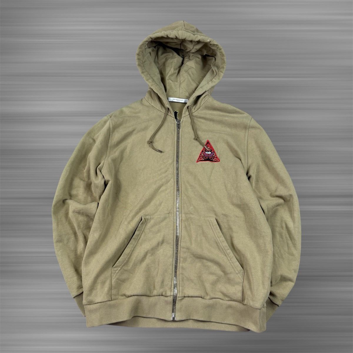 Givenchy Givenchy Realize Real Eyes Real Lies Embroidered Zip Hoodie Size US L / EU 52-54 / 3 - 1 Thumbnail