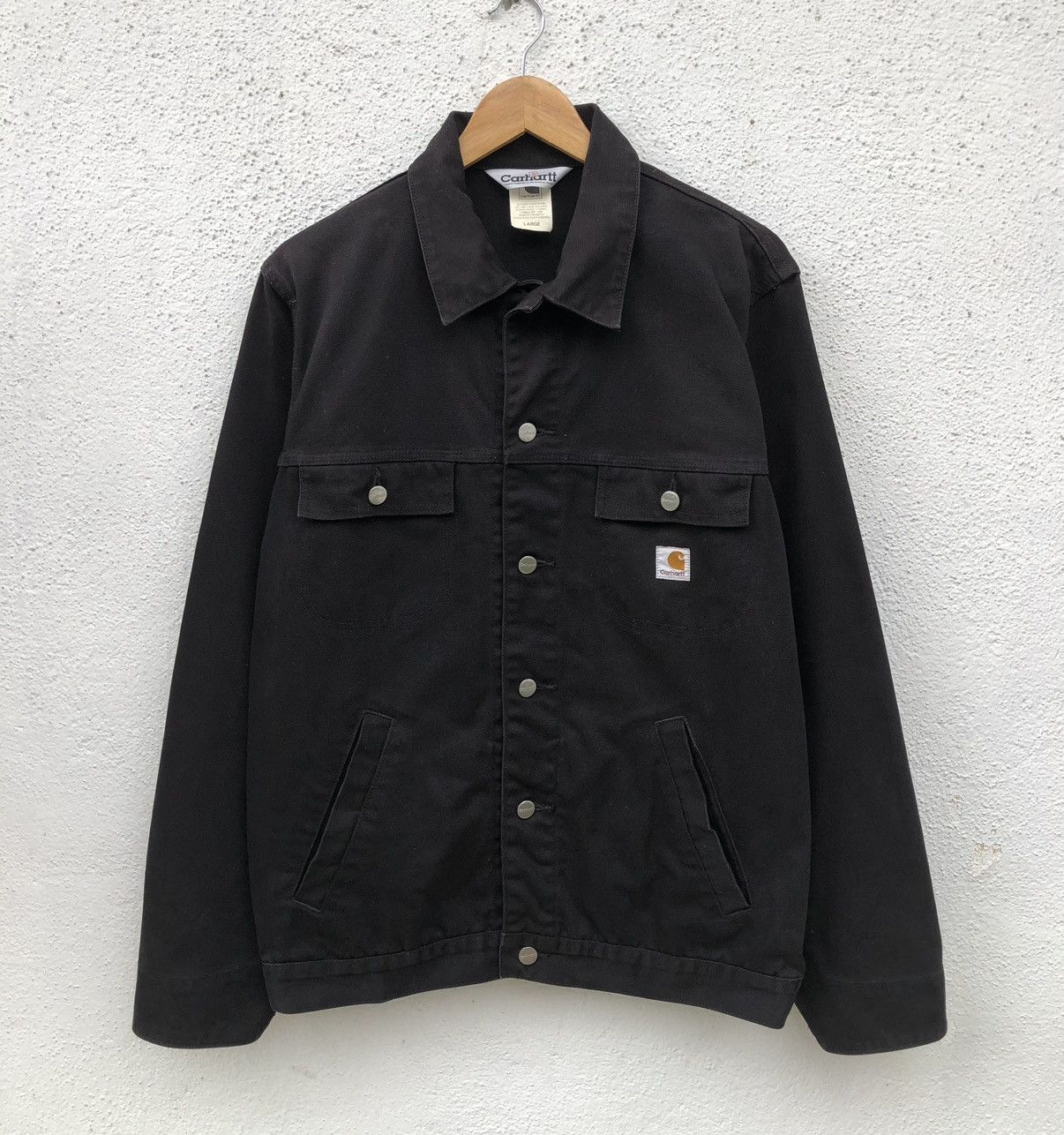 Carhartt Carhartt In Black Canvas Chore Jacket Size US L / EU 52-54 / 3 - 7 Thumbnail