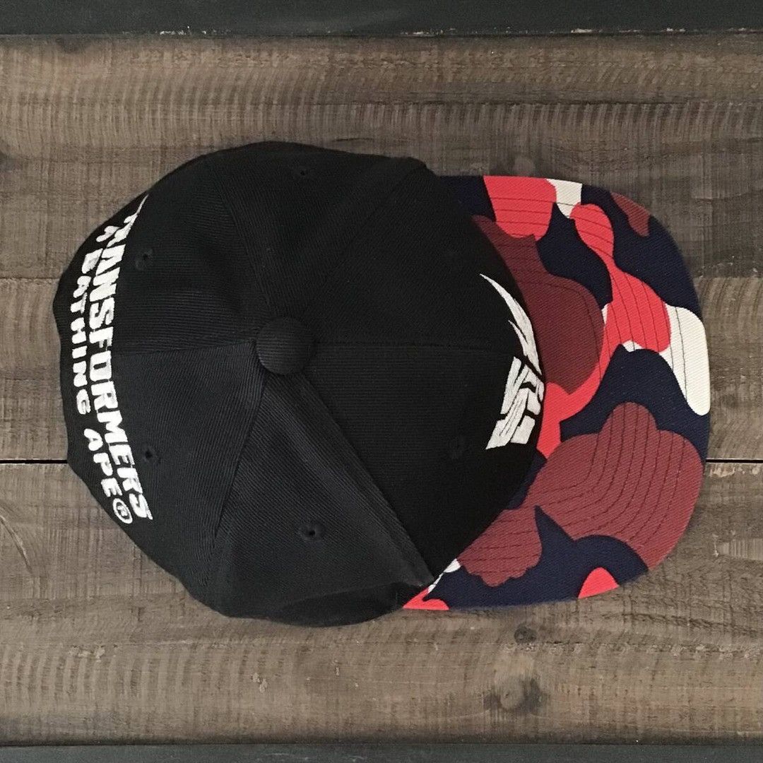 Bape Transformers × BAPE camo Snapback Hat Cap a bathing ape Size ONE SIZE - 6 Thumbnail